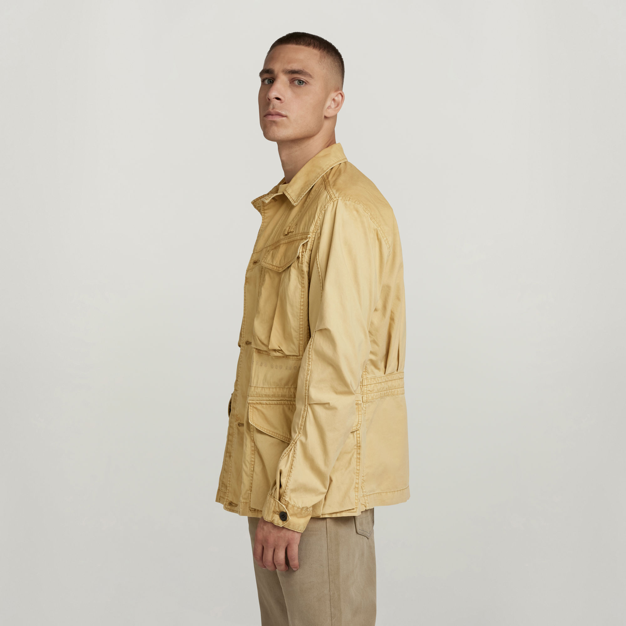 Washed Cargo Field Jacket Beige GStar RAW®