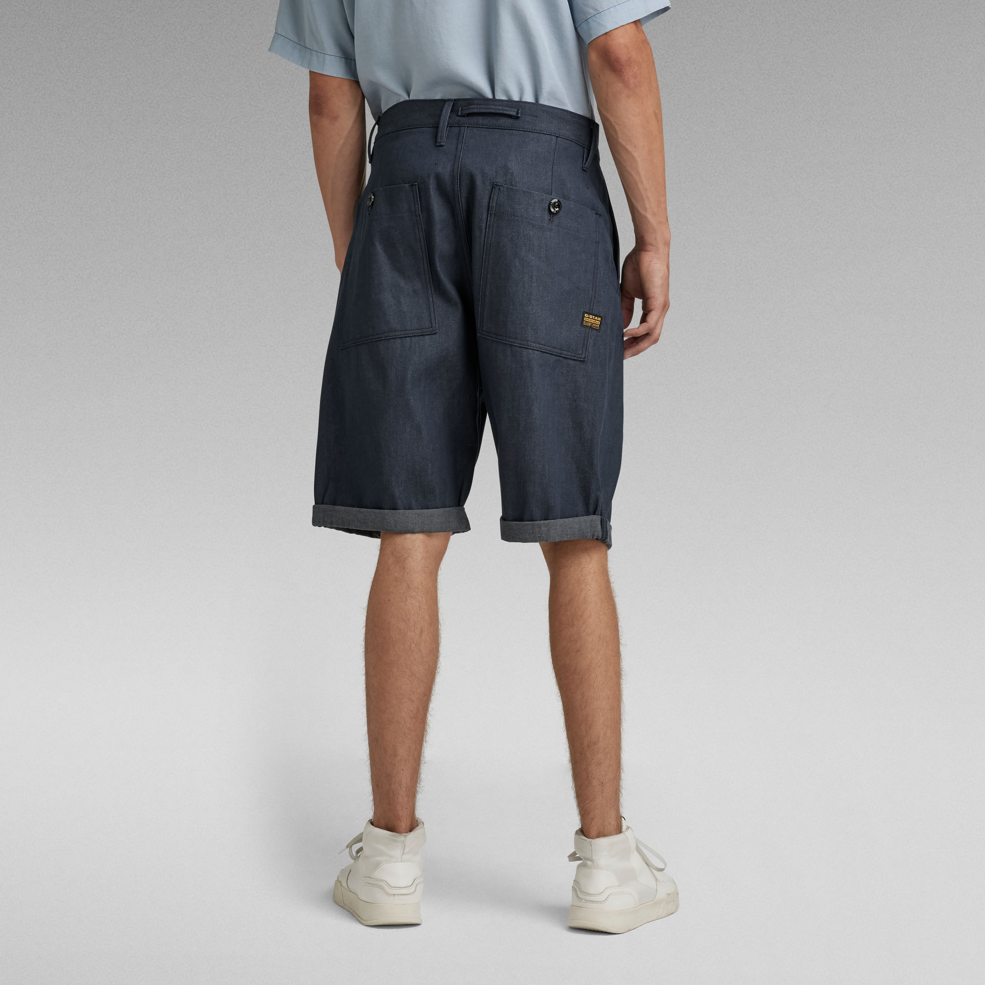 Pleated Chino Relaxed Shorts Dark blue GStar RAW®