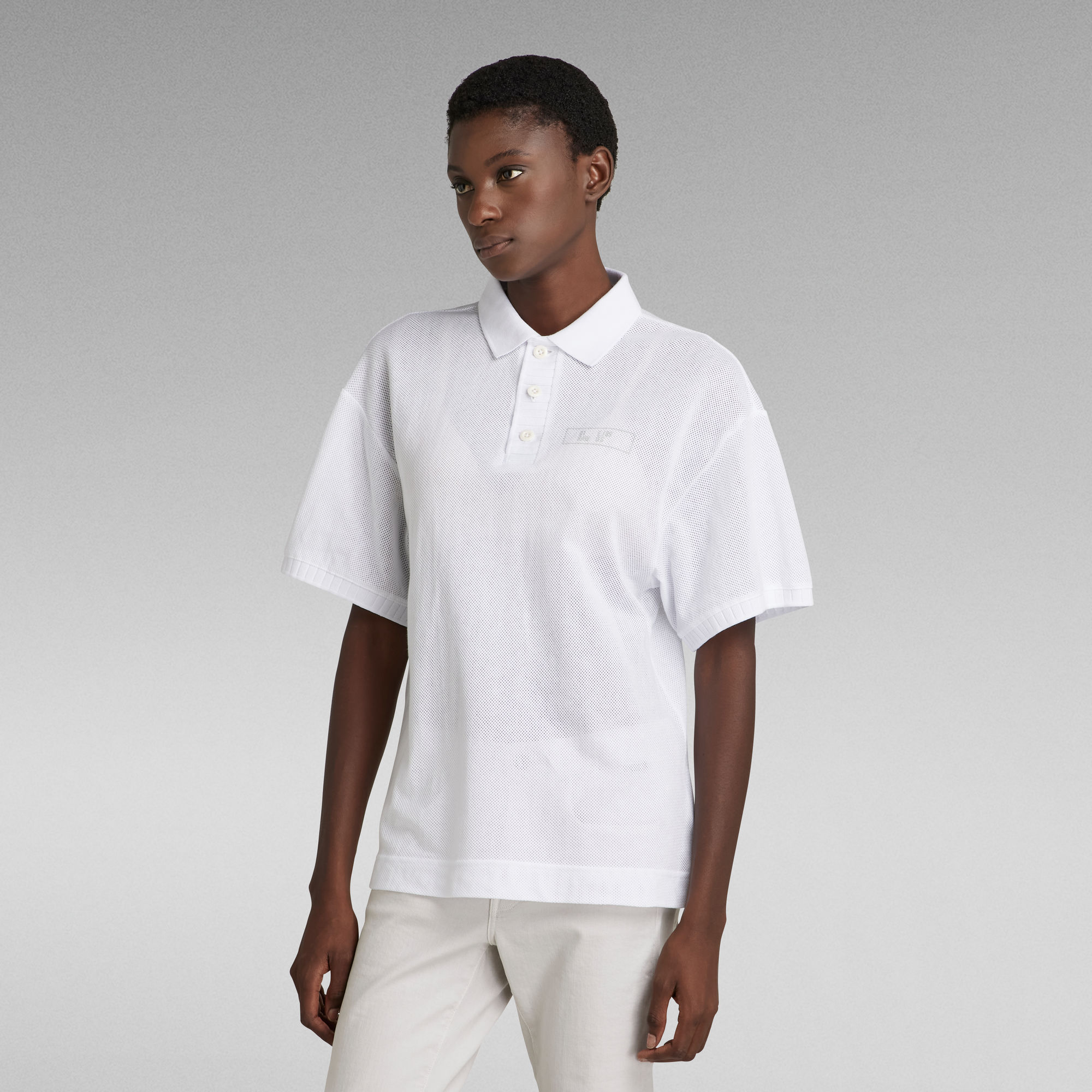 Mesh Loose Polo | White | G-Star RAW®