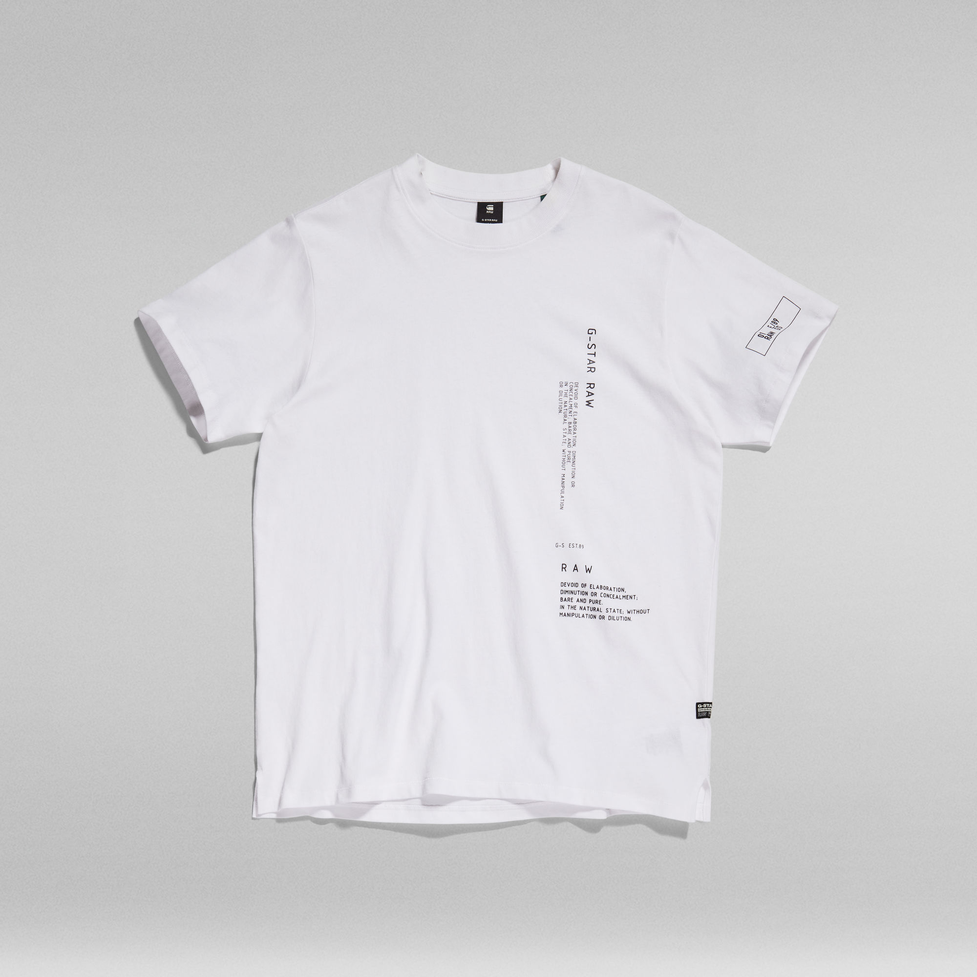 Multi Graphic Loose T Shirt ホワイト G Star Raw® 8634