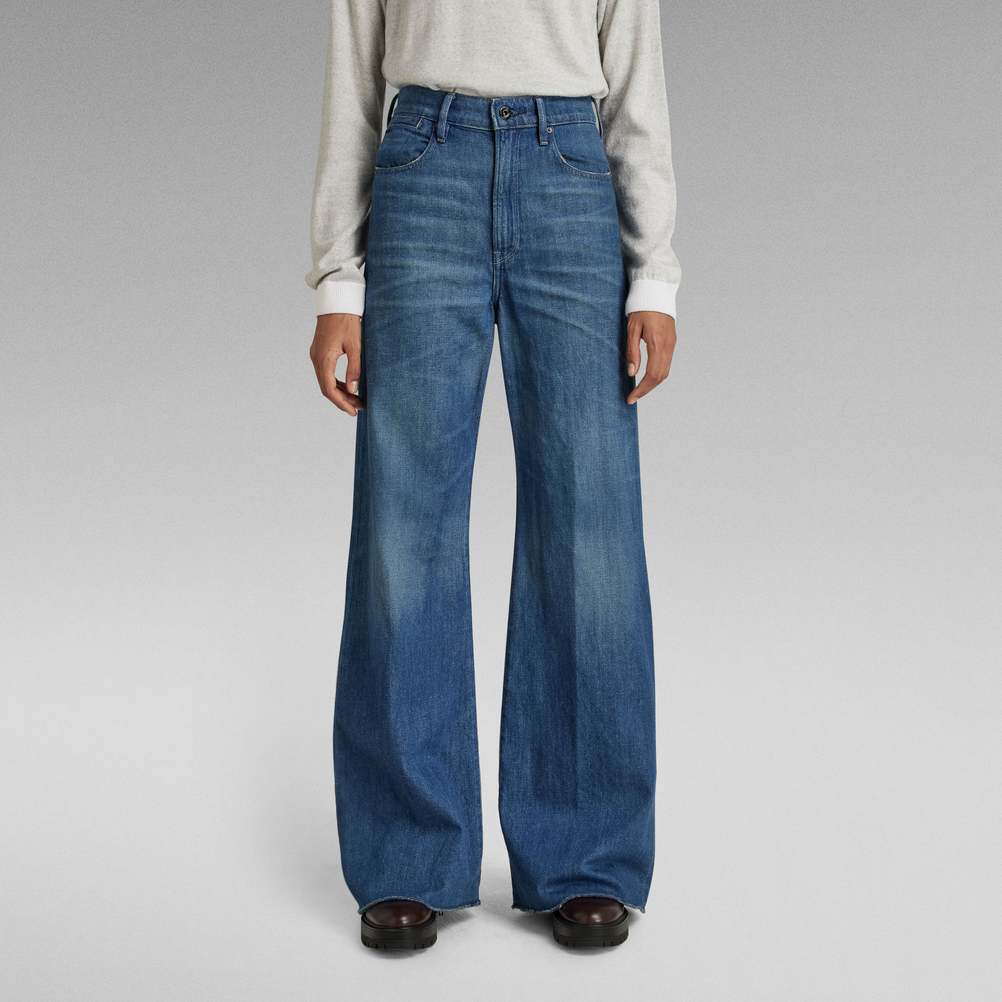 Deck Ultra High Wide Leg Jeans Medium blue GStar RAW® Deck Ultra High Wide Leg Jeans Medium blue GStar RAW®