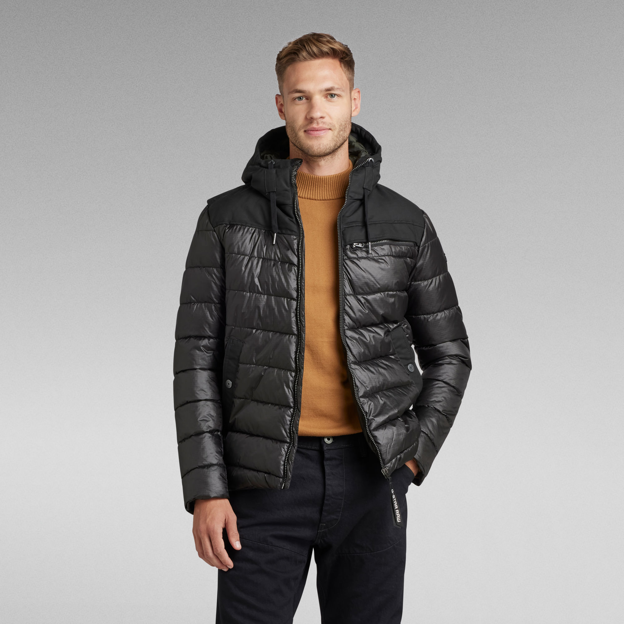 Attacc Quilted Hooded Jacket | Black | G-Star RAW®