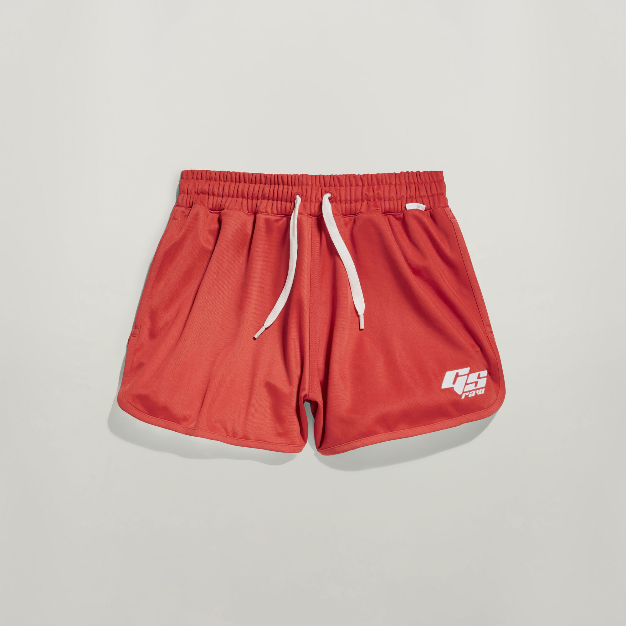Boxed Graphic Sports Shorts Women Red GStar RAW®
