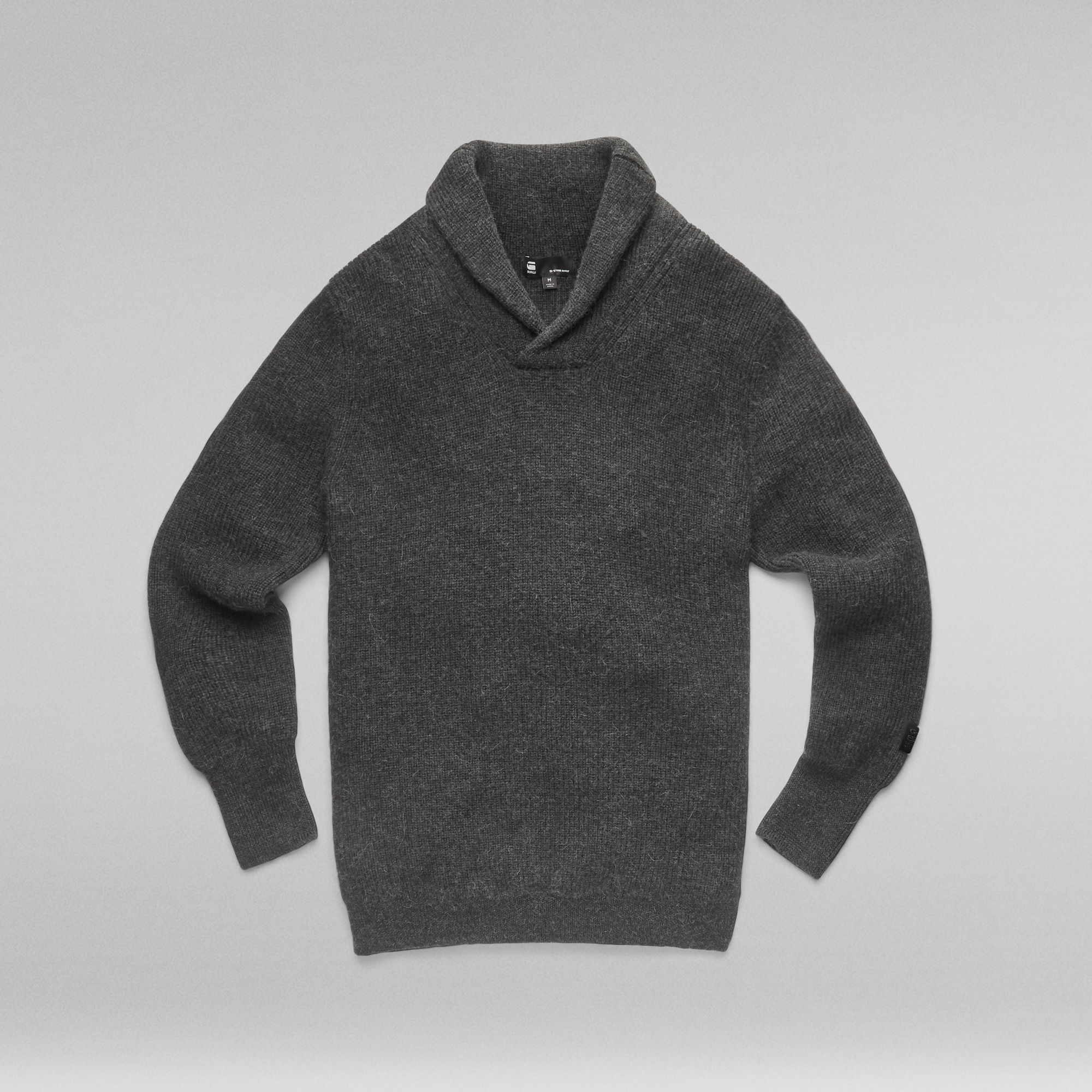 E Shawl Collar Knitted Sweater Multi color GStar RAW®