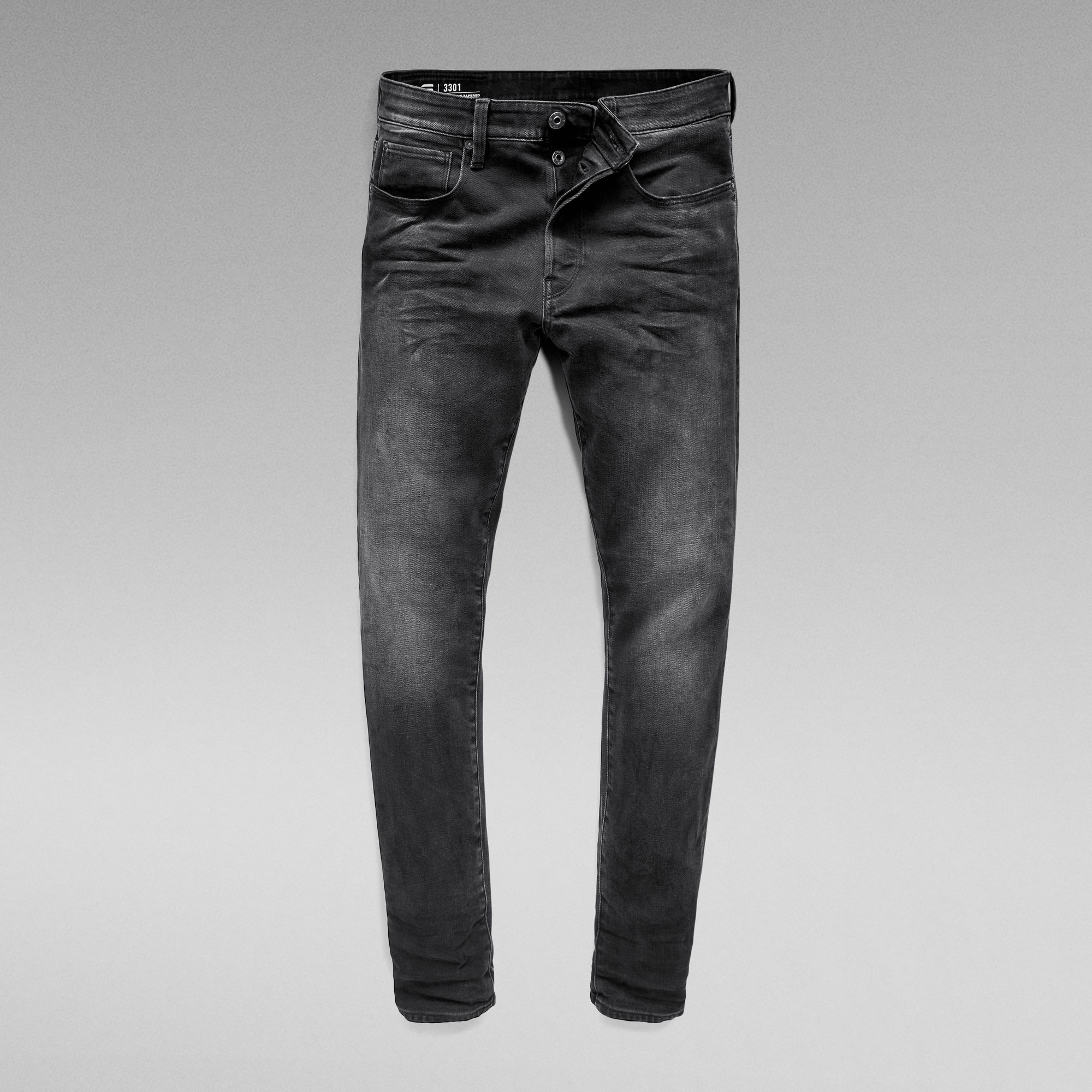 3301 Regular Tapered Jeans | Black | G-Star RAW®