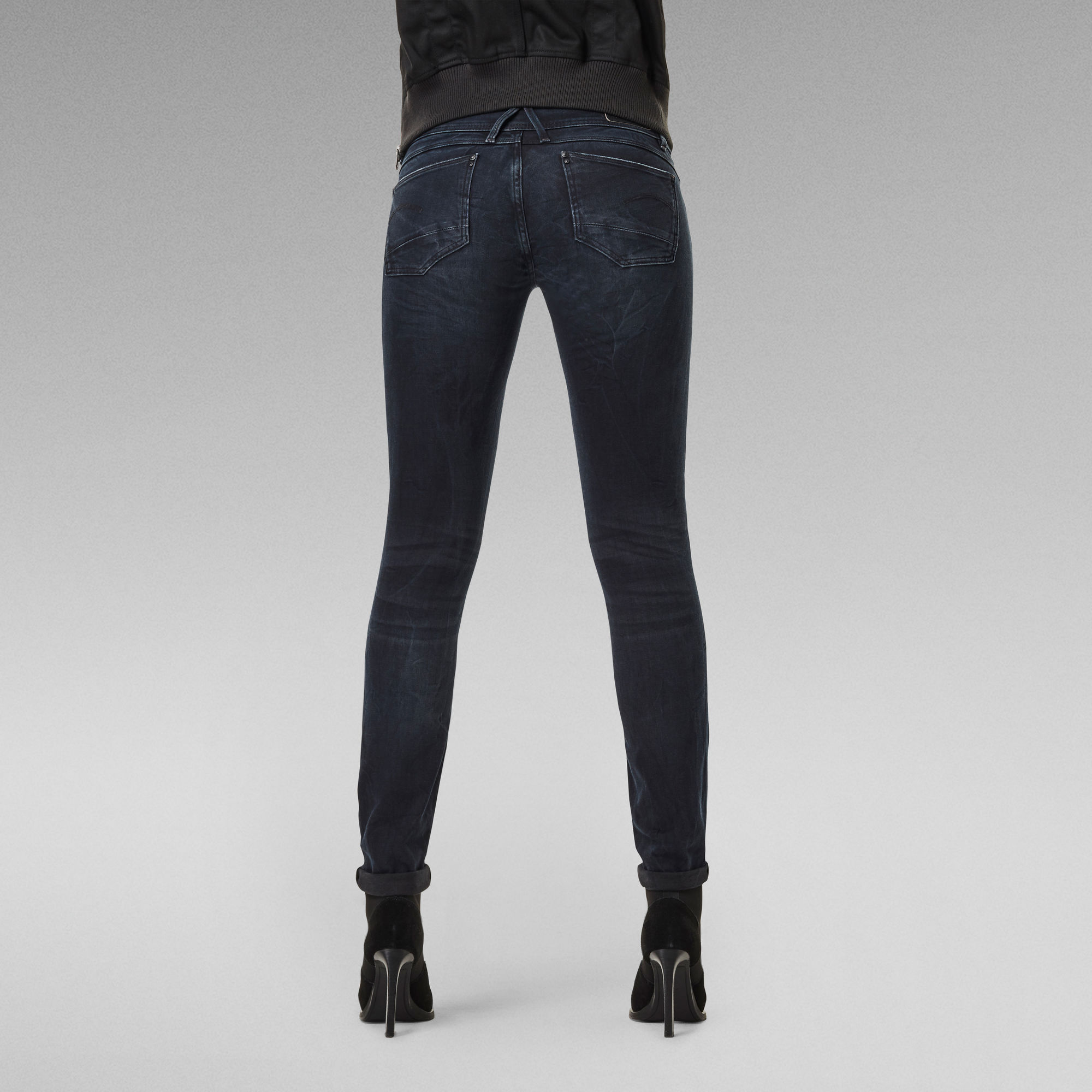 Lynn Mid Waist Skinny Jeans | Dark blue | G-Star RAW®