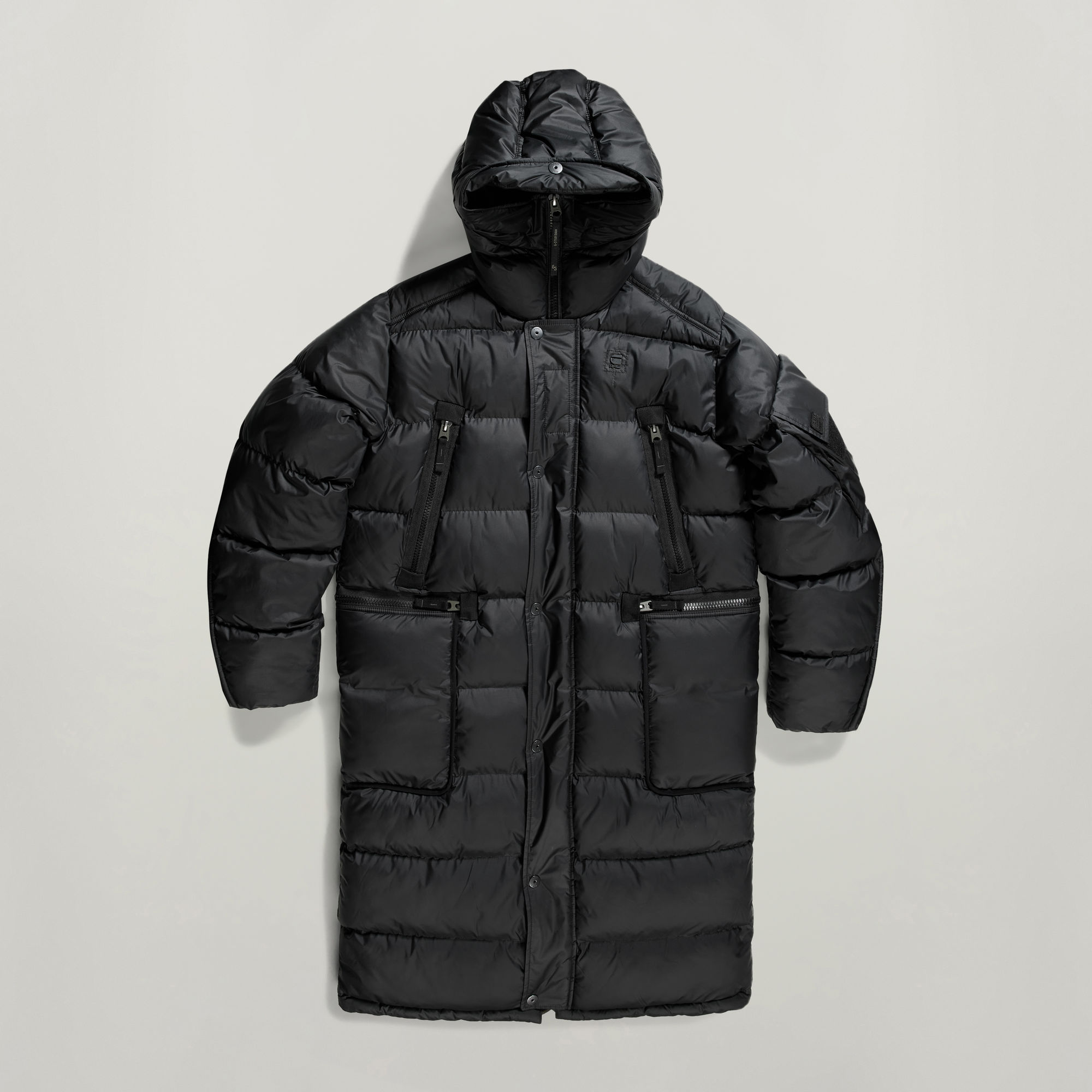 Unisex Extra Long Puffer Jacket Black GStar RAW®