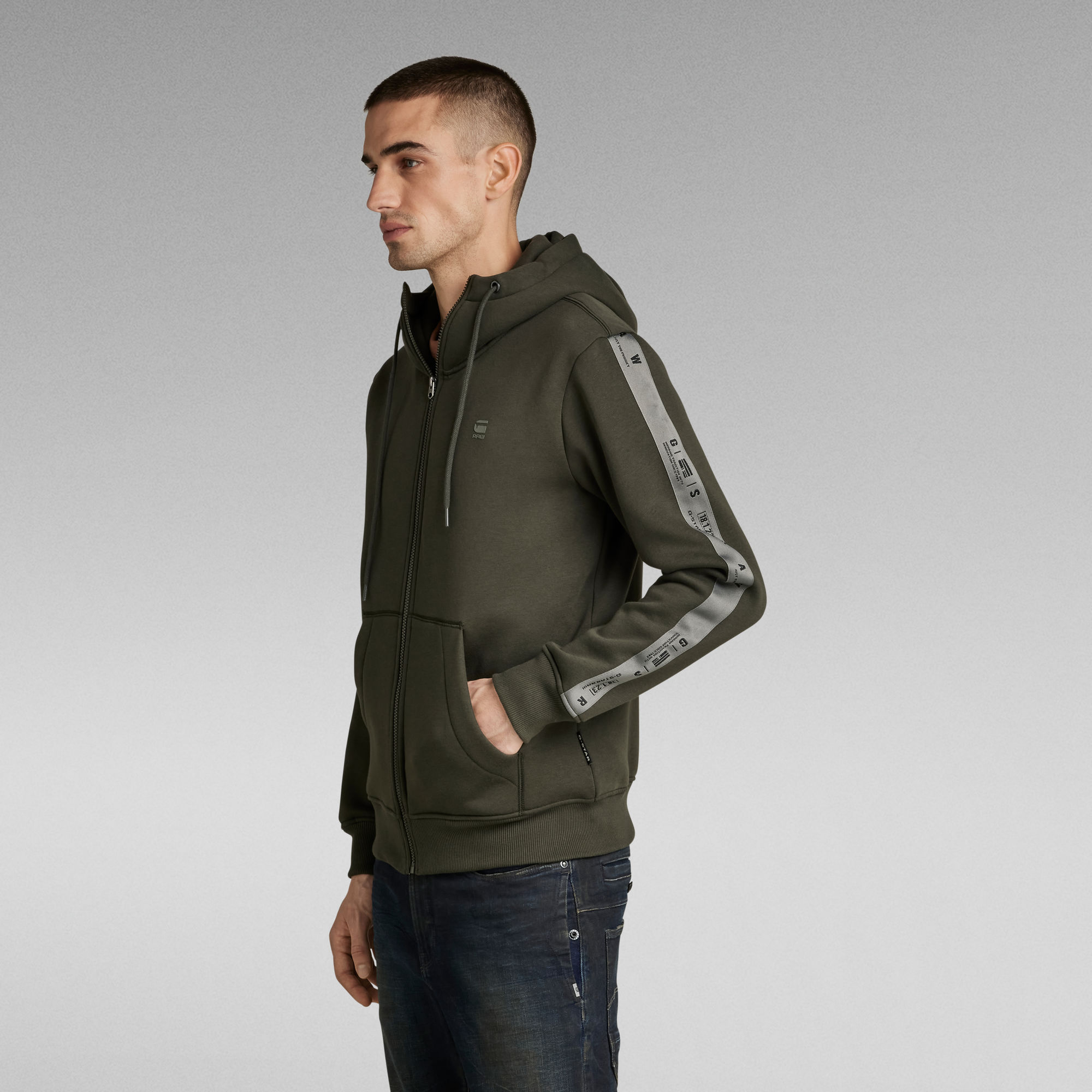 Sport A Tape Zip Sweater Grey GStar RAW®