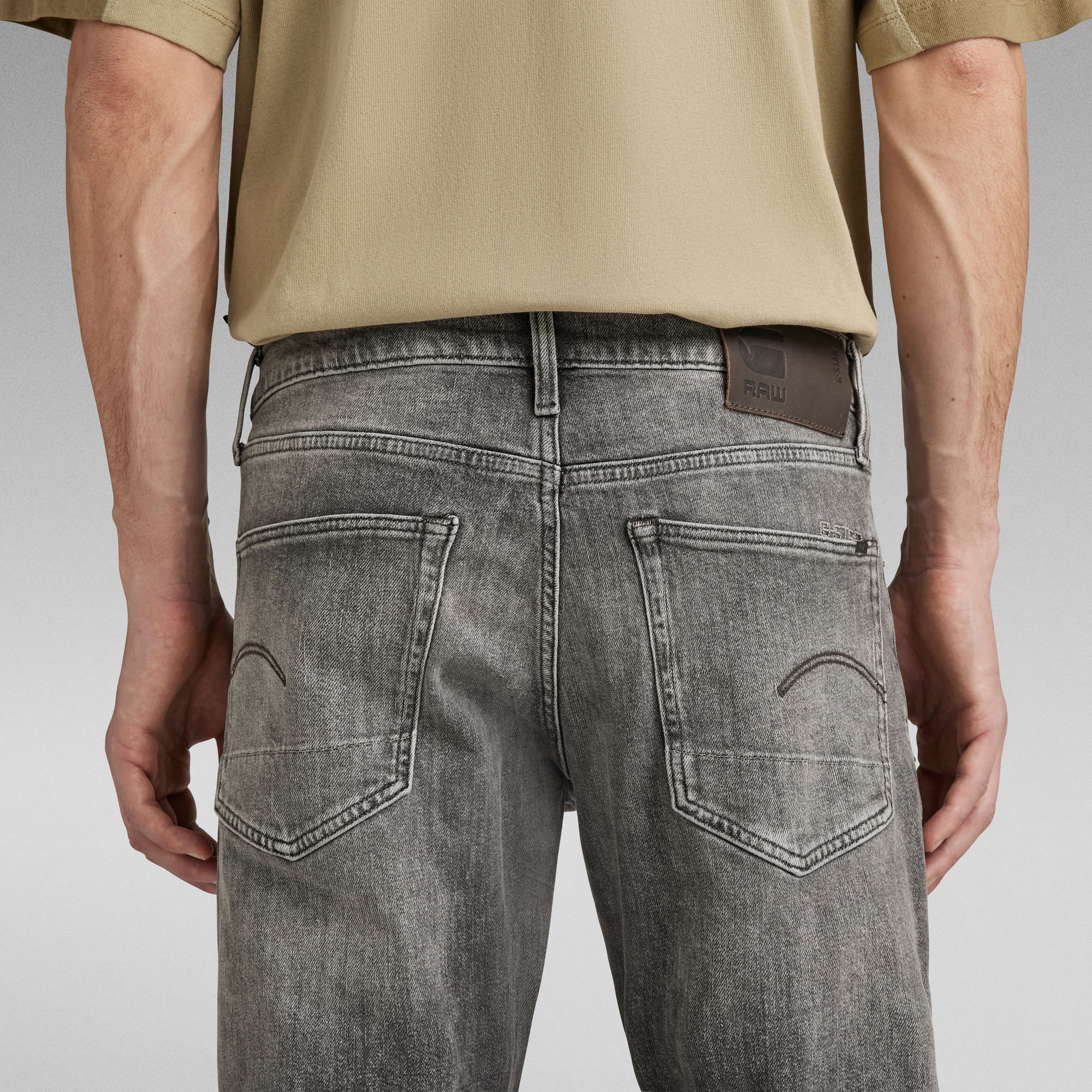 3301 Straight Tapered Jeans Grey GStar RAW®