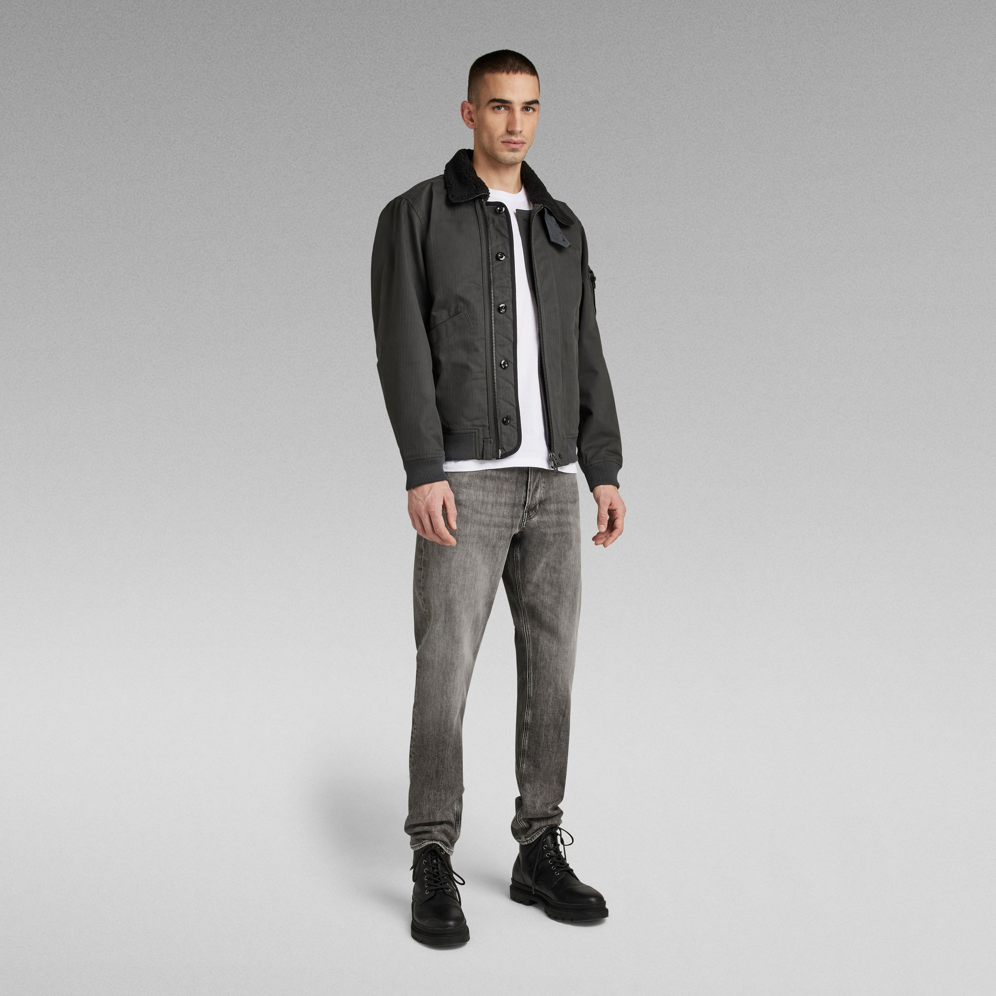 Flight Bomber Jacket | Grey | G-Star RAW®