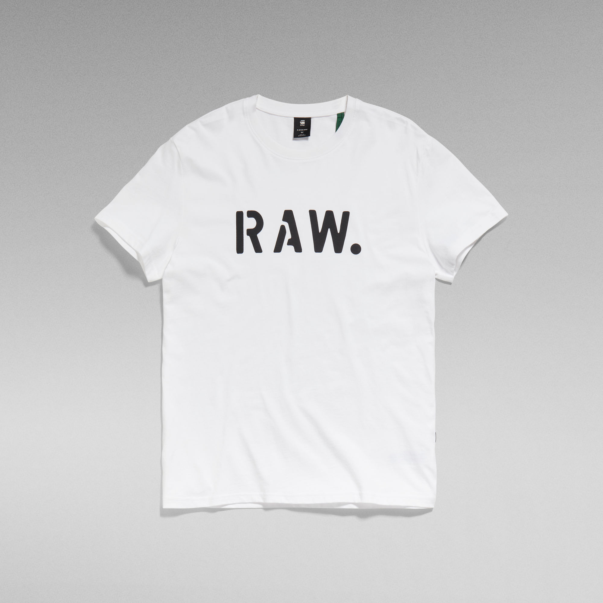 Stencil Raw T Shirt White G Star Raw® 