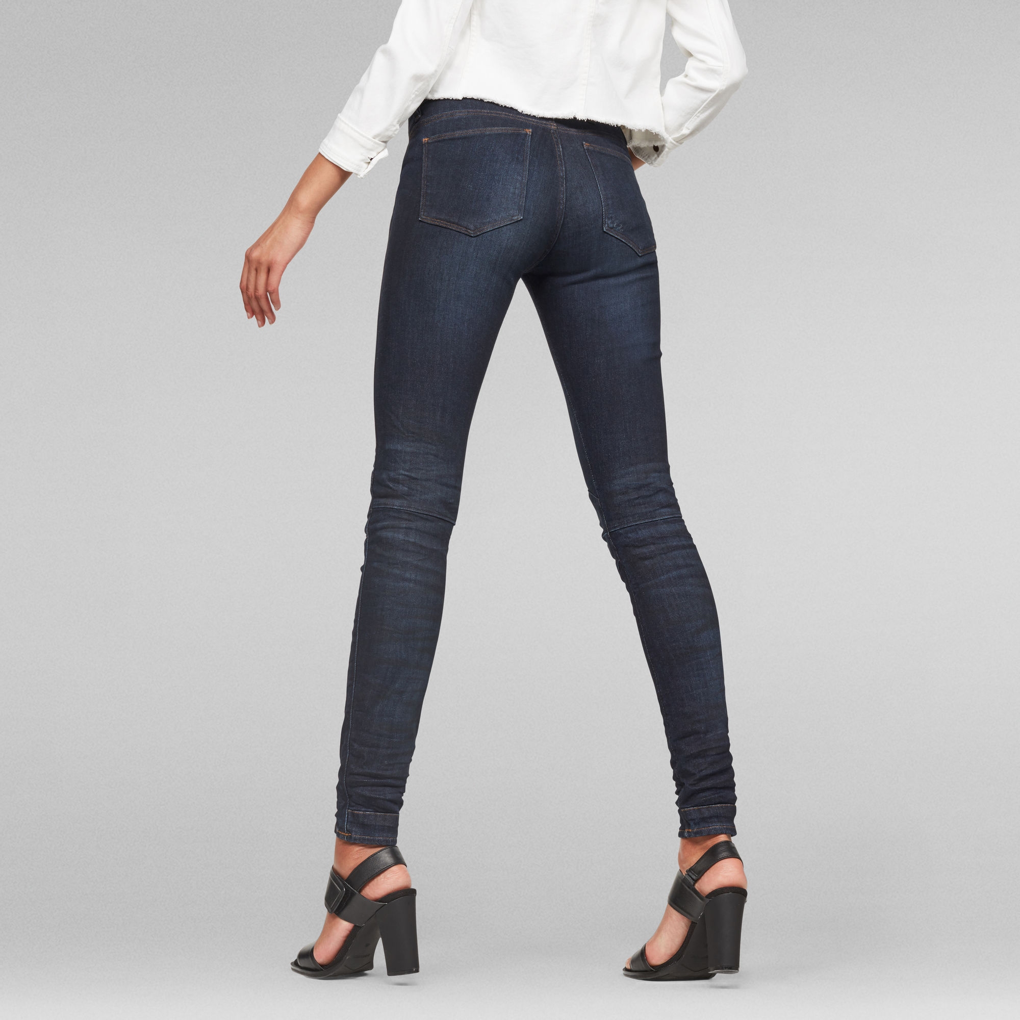 5622 Mid-Waist Skinny Jeans | Dark blue | G-Star RAW®