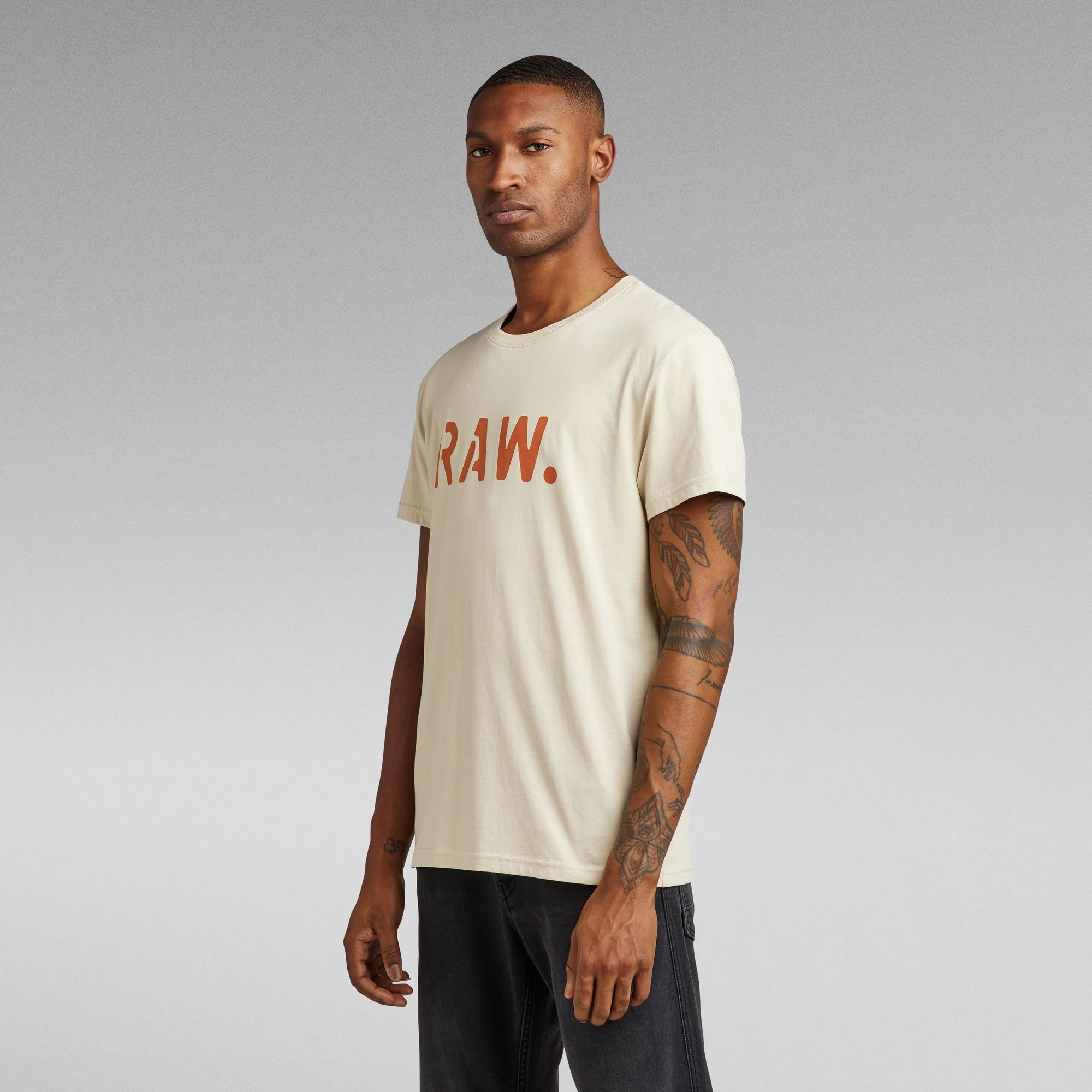 Stencil Raw T Shirt Beige G Star Raw® 