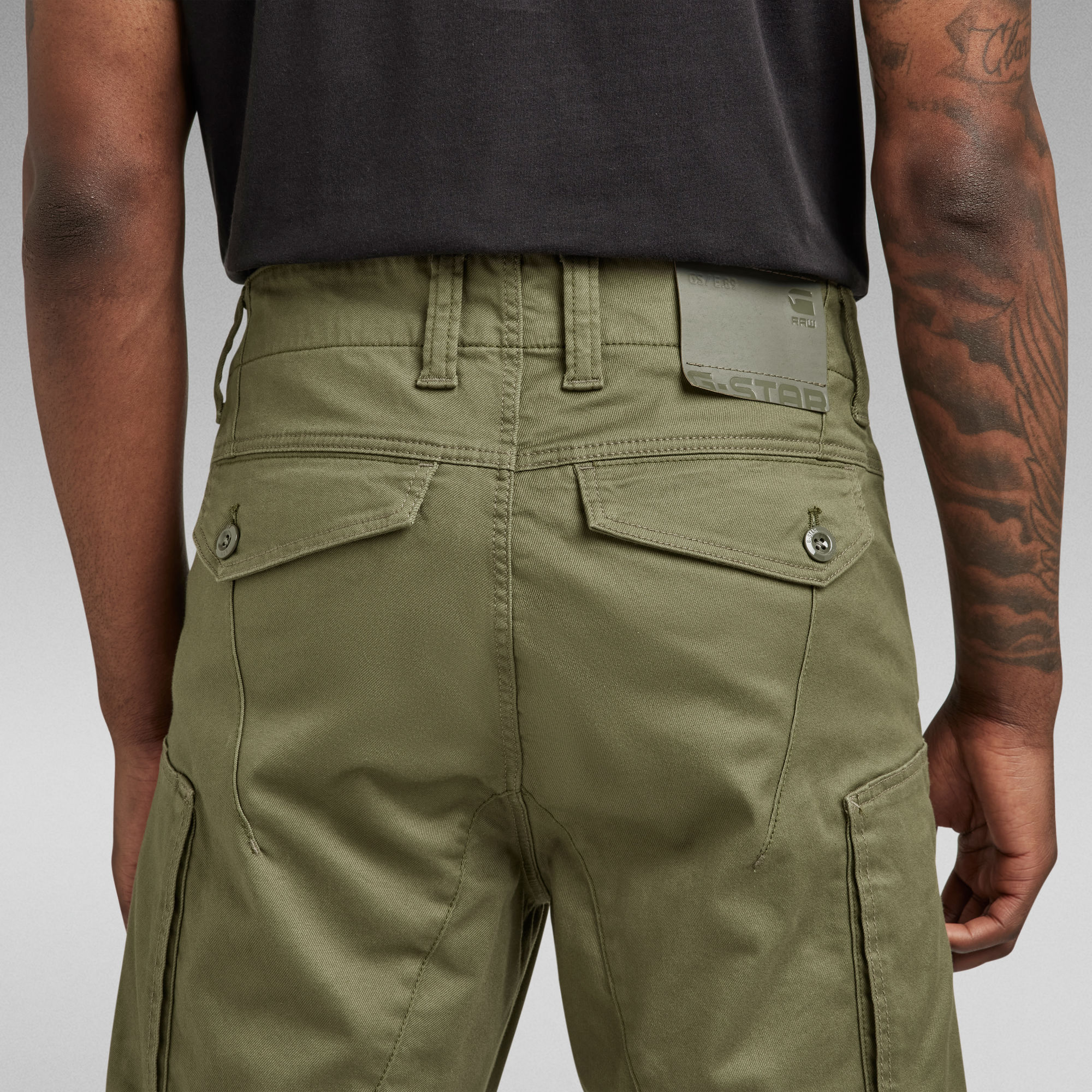 Zip Pocket 3D Skinny Cargo Pants Green GStar RAW®