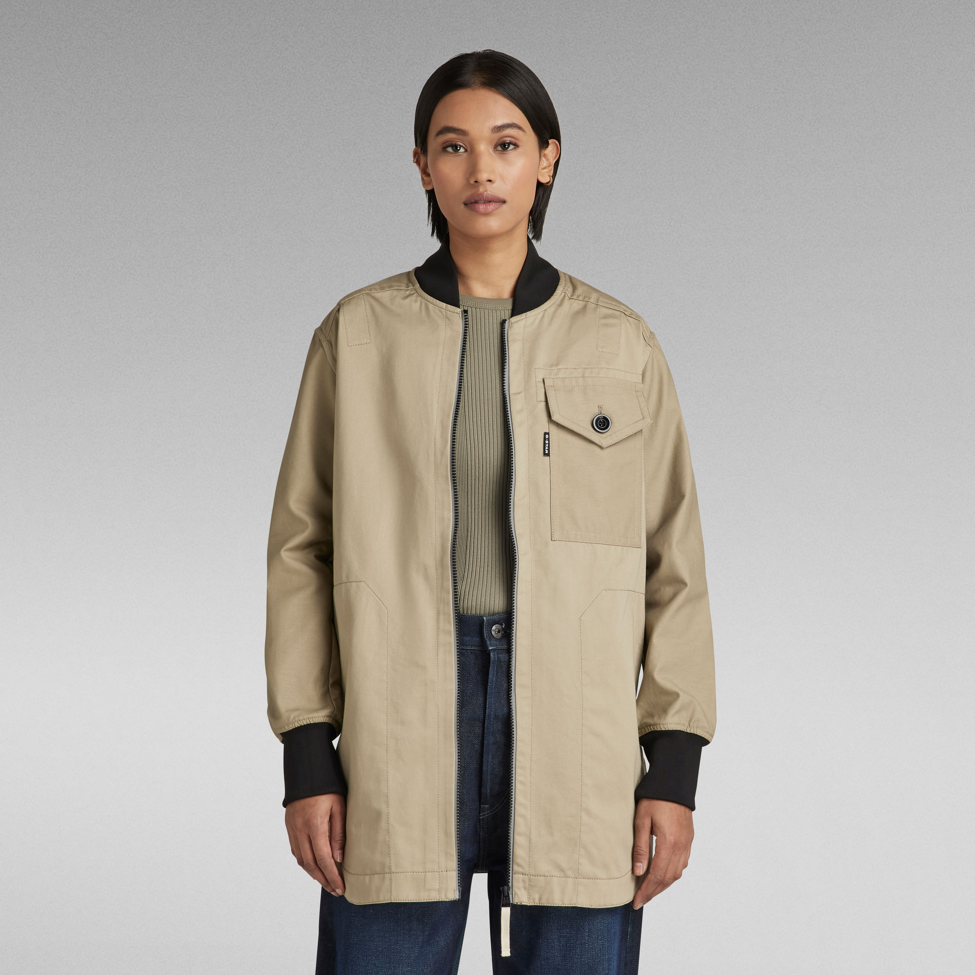 Vêtement Polyester Recyclé Veste Bomber Carreaux G-STAR