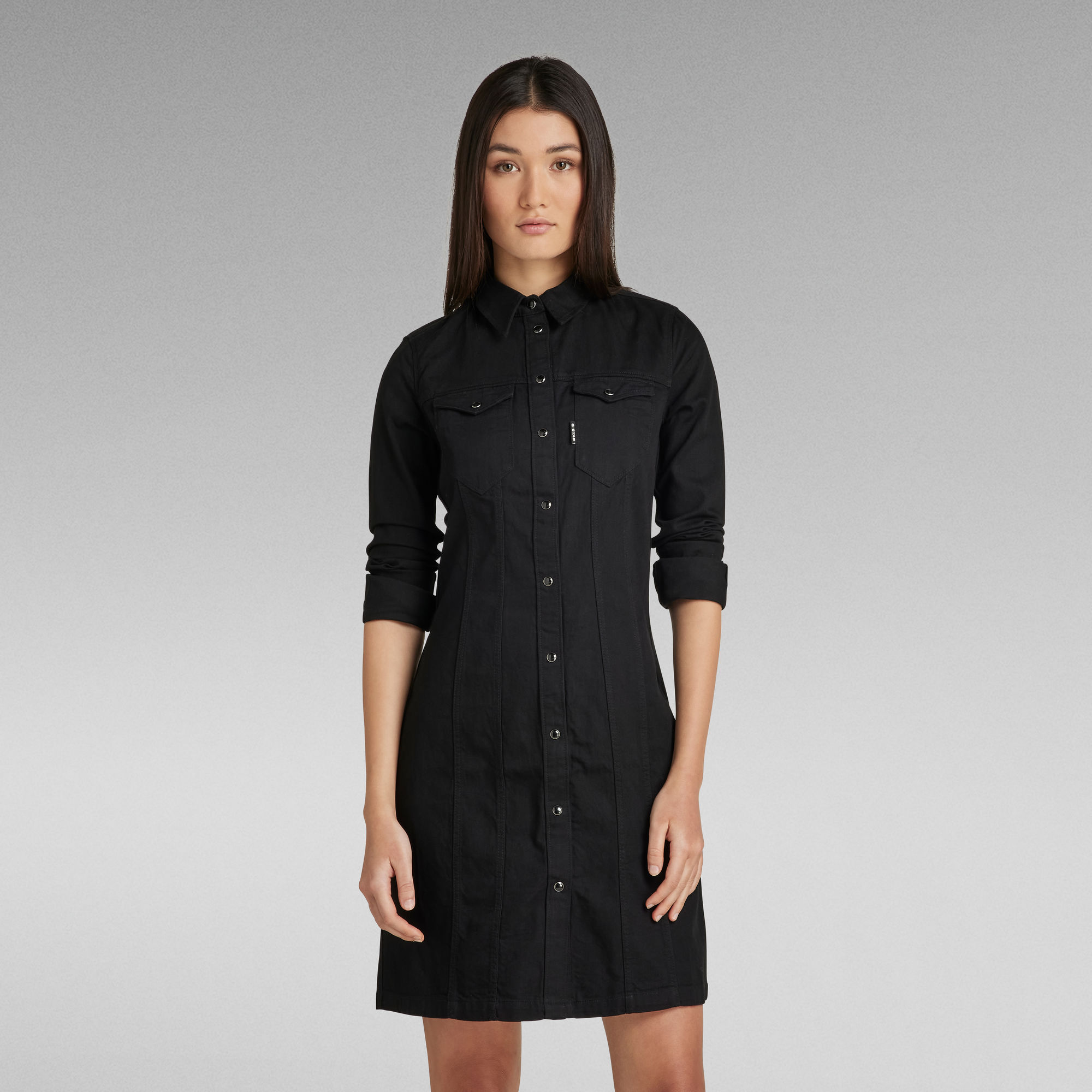 Slim Flare Dress Black GStar RAW®