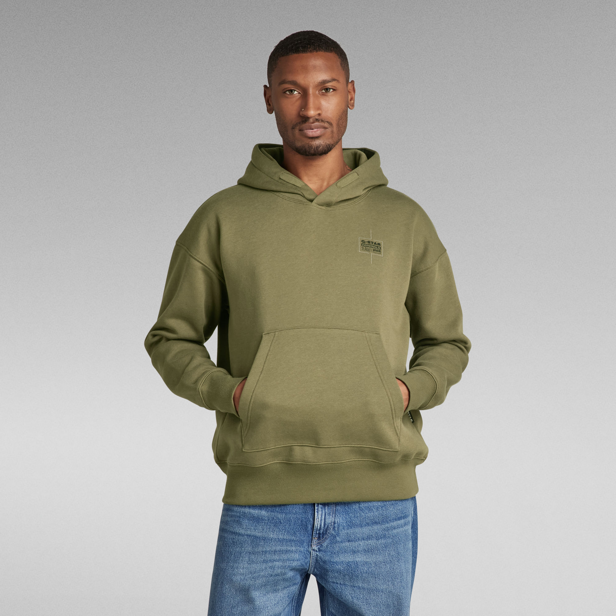 Unisex Core Oversized Hooded Sweater Green GStar RAW®