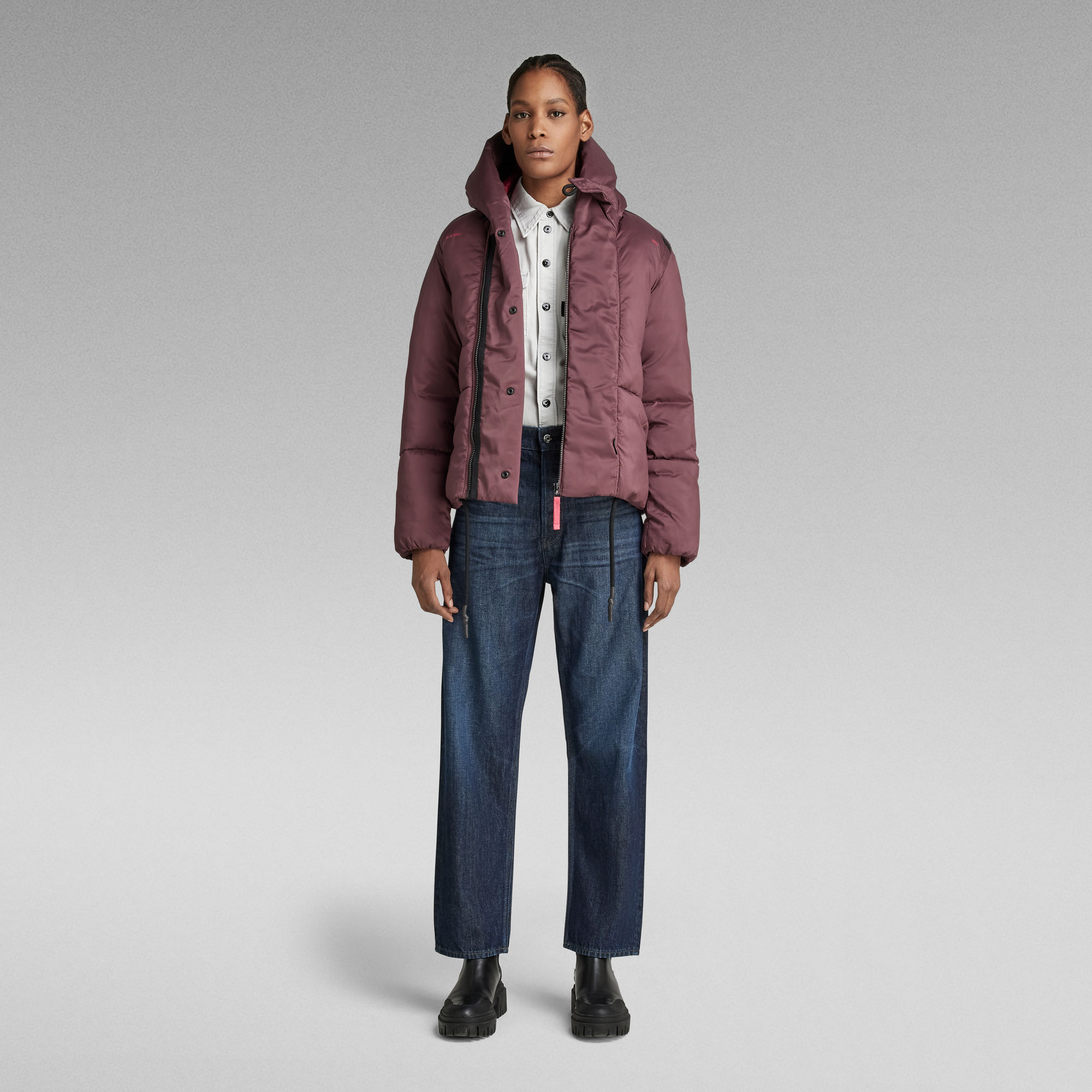 VESTE G-WHISTLER SHORT PADDED VIOLET
