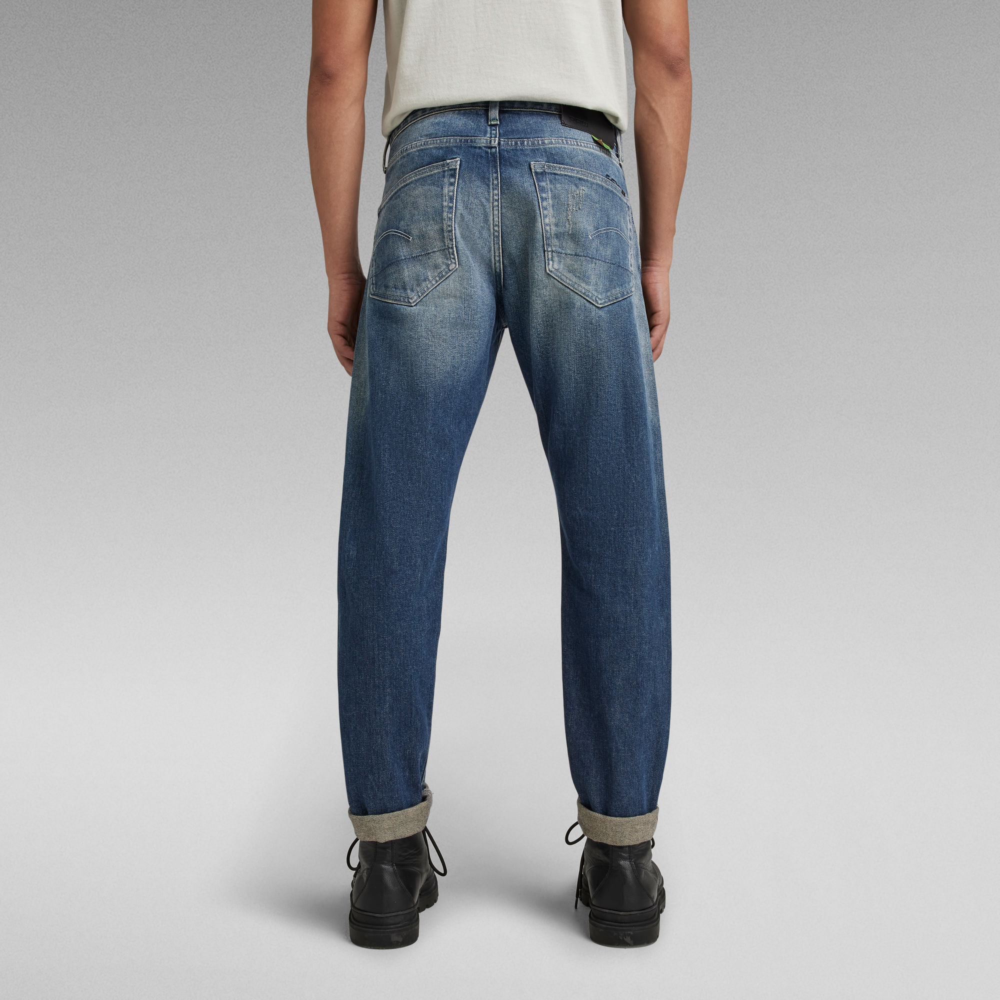 3301 Slim Selvedge Jeans | Medium blue | G-Star RAW®