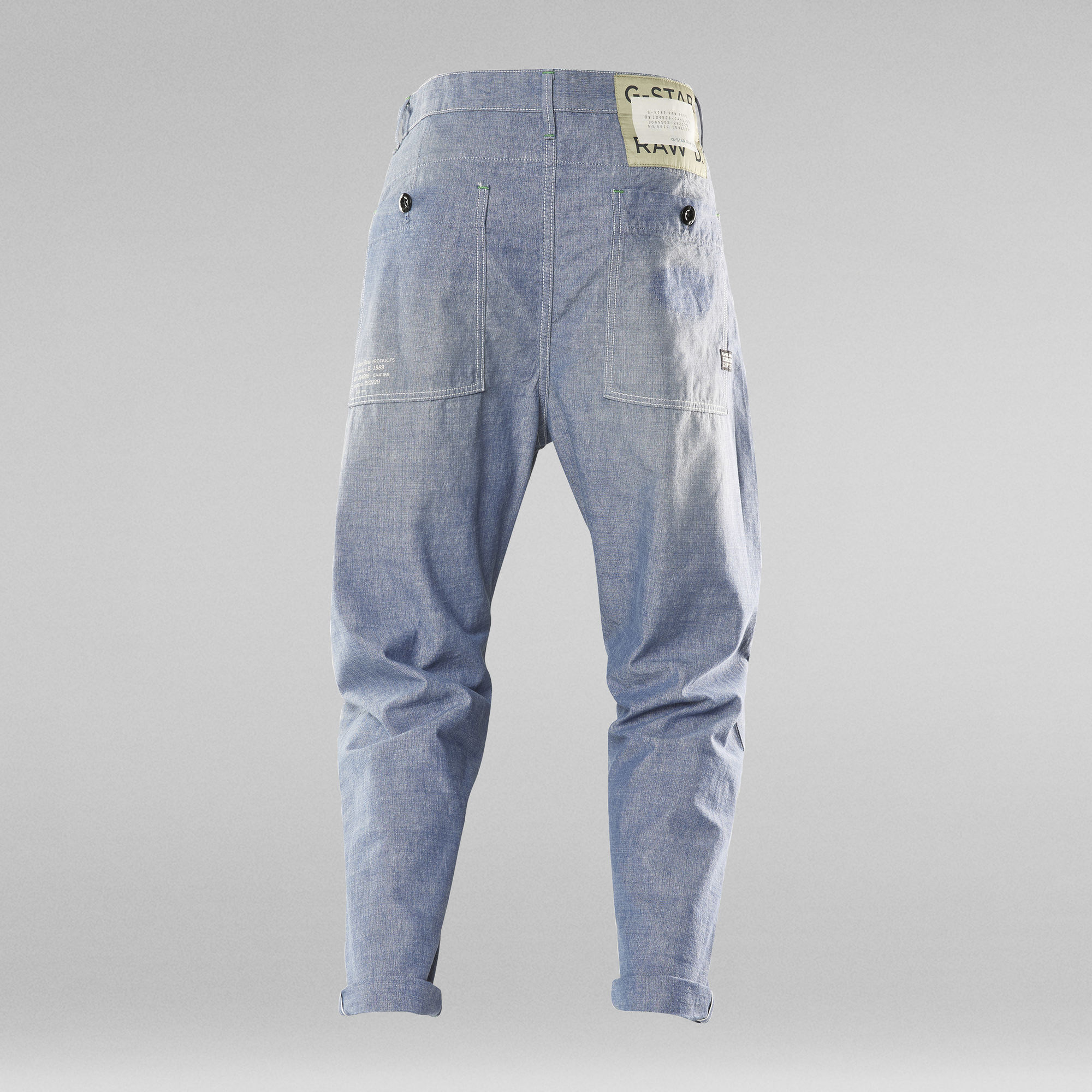 E Pleated Relaxed Chino | Light blue | G-Star RAW®