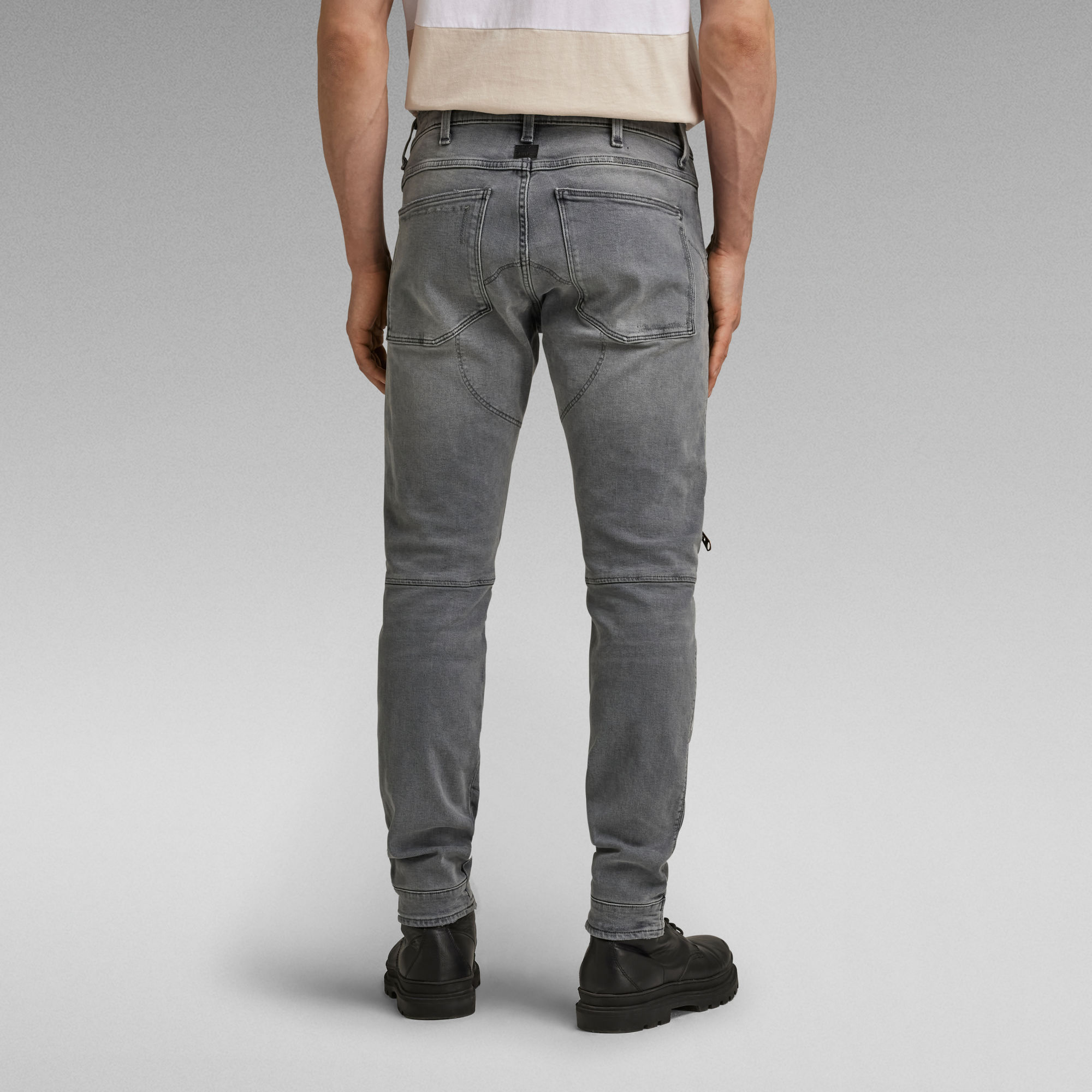 5620 3D Zip Knee Skinny Jeans | Grey | G-Star RAW®