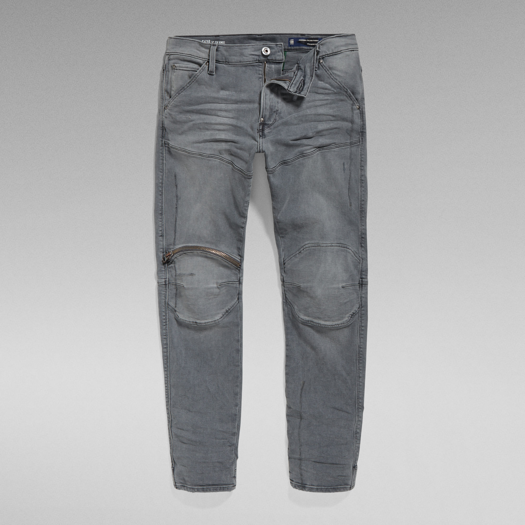 5620 3D Zip Knee Skinny Jeans Grey GStar RAW®