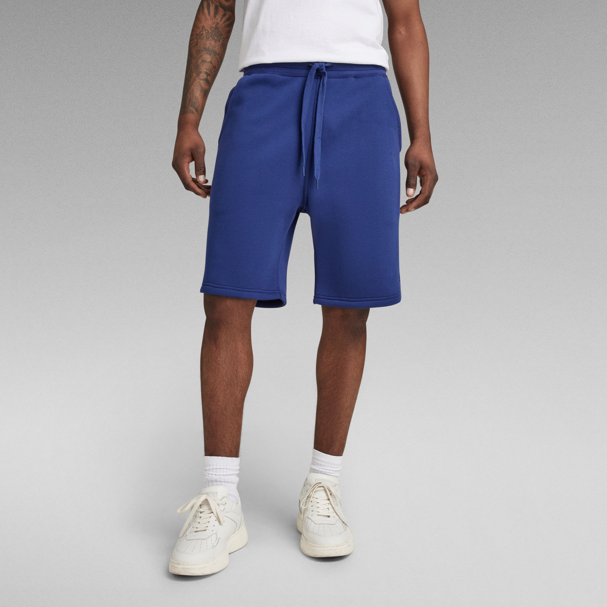 Premium Core Sweat Shorts | Medium blue | G-Star RAW® US