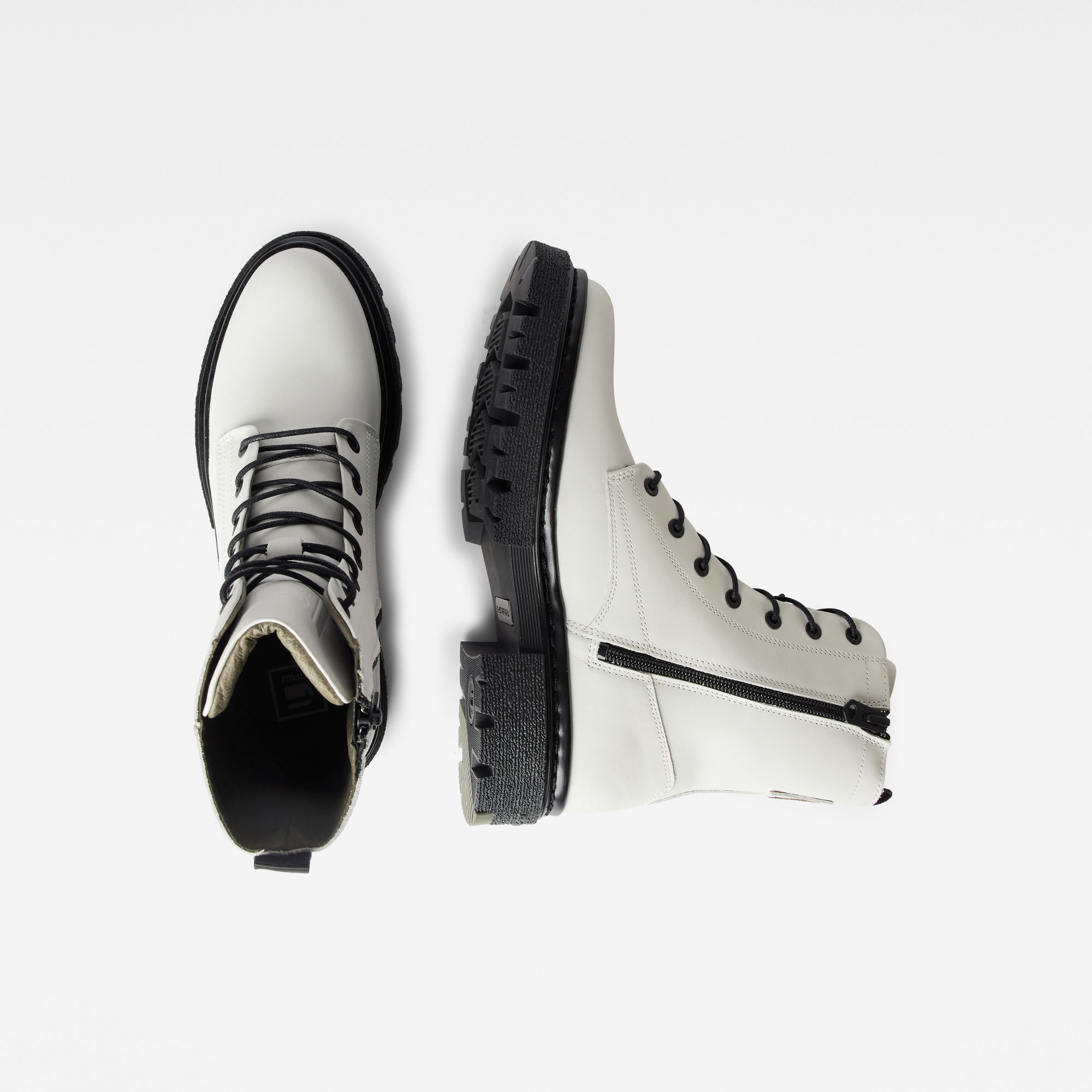 kafey high lace leather