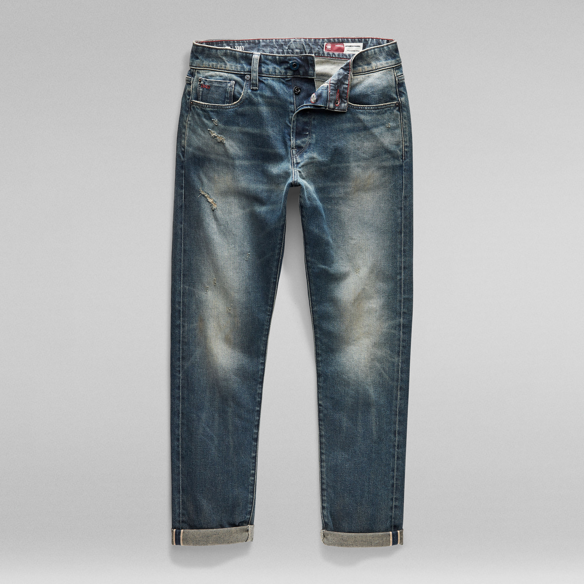 3301 Slim Selvedge Jeans Light Blue G Star Raw® 0625