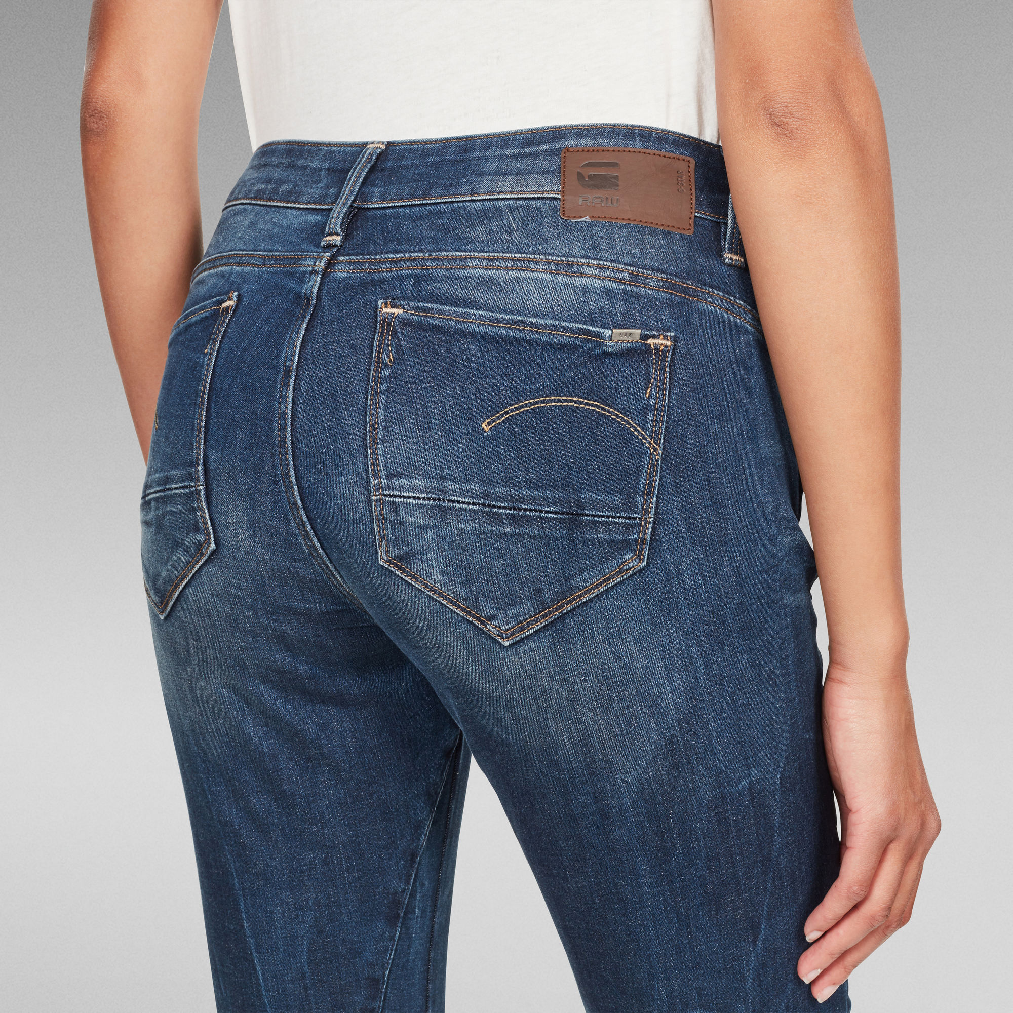 Arc 3D Mid Skinny Jeans Dunkelblau GStar RAW®