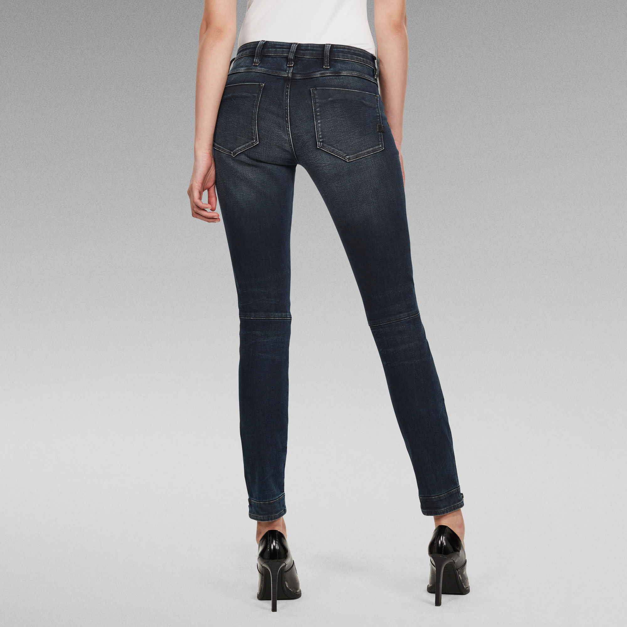 5622 Zipper Mid Skinny Jeans Dark blue GStar RAW®
