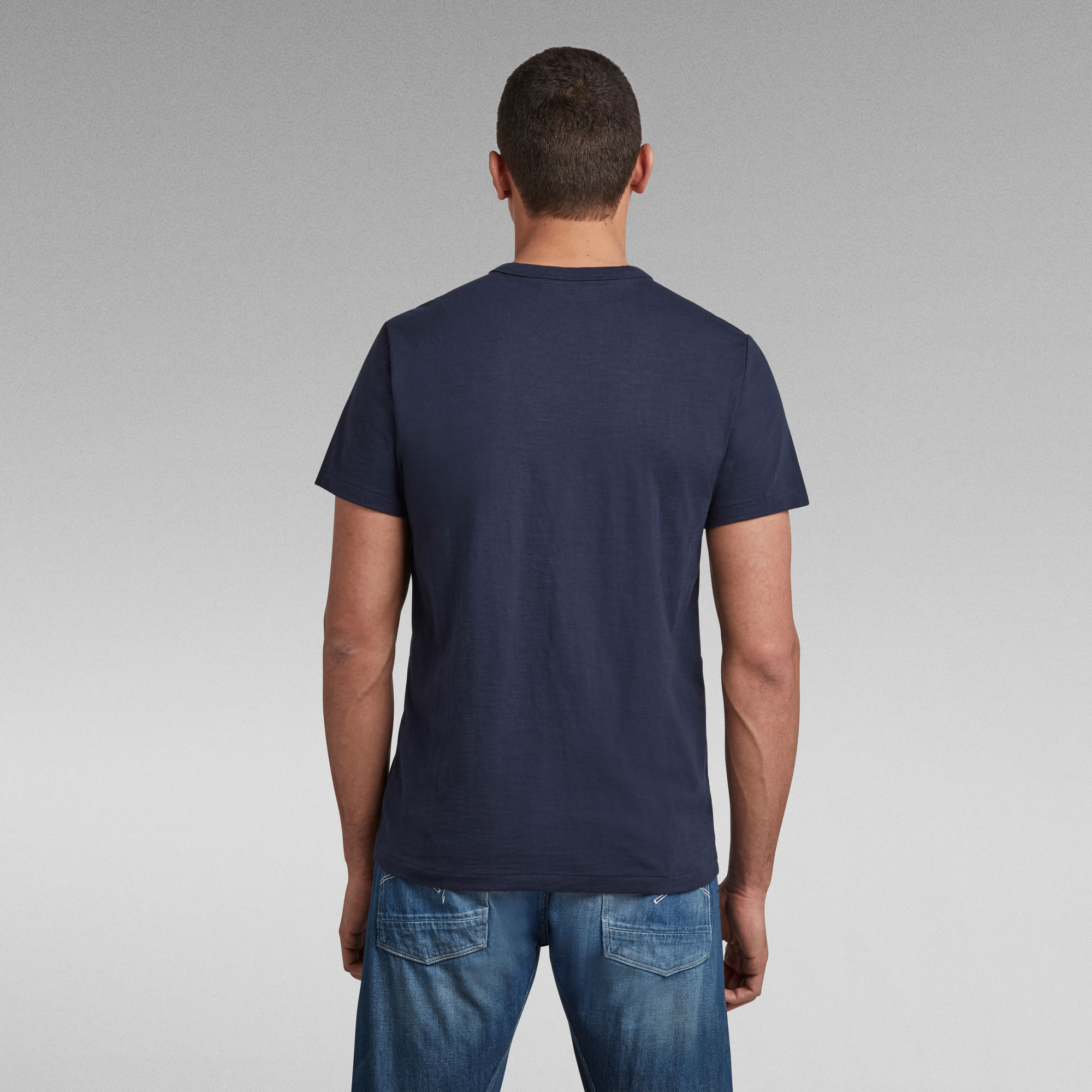 Contrast Mercerized Pocket T-Shirt | Dark Blue | G-Star RAW®