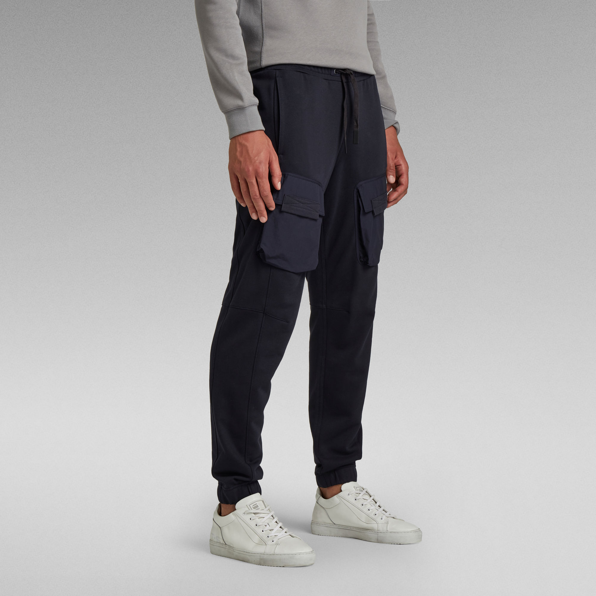 Mixed Woven Cargo Sweatpants | Dark blue | G-Star RAW®