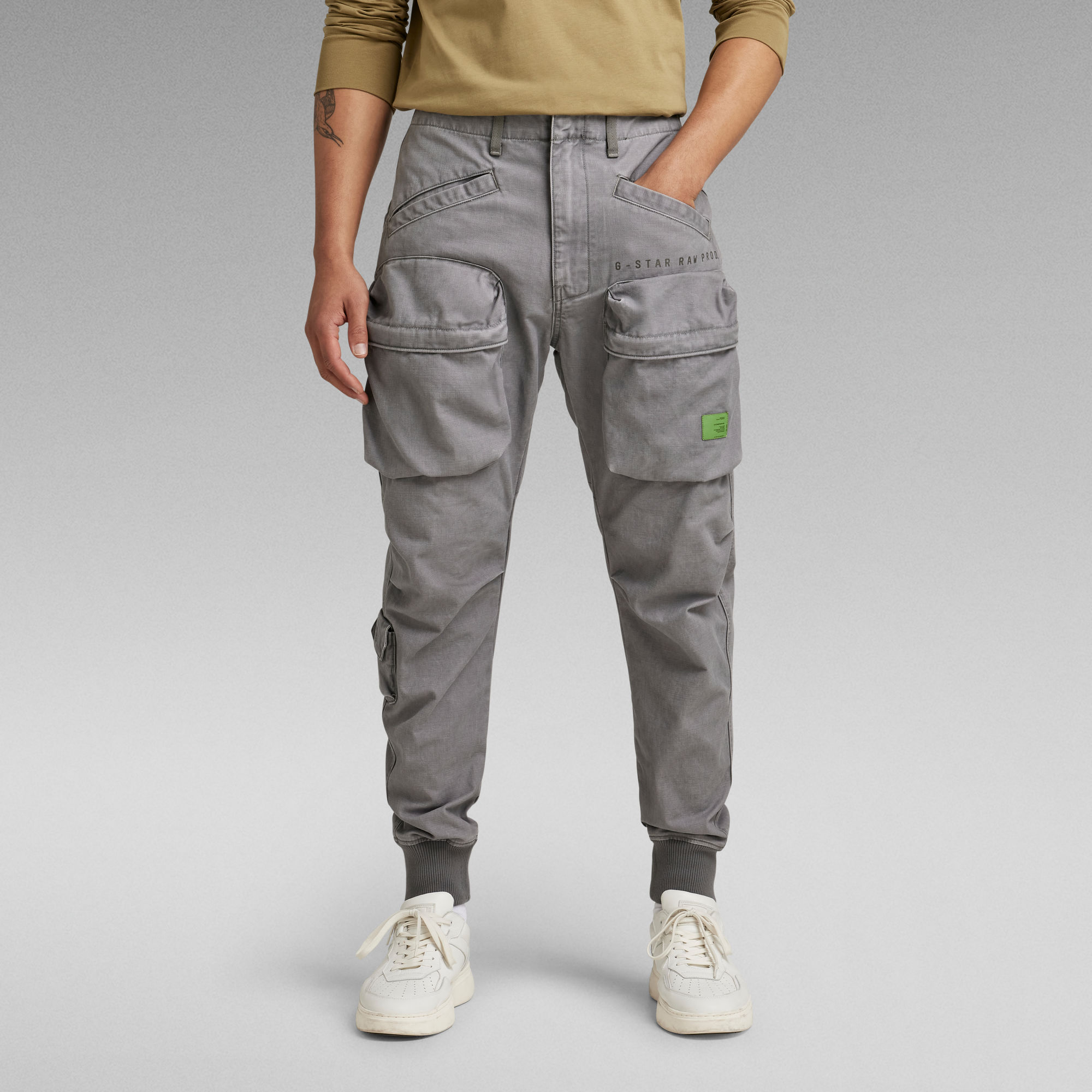 Relaxed Tapered Cargo Pants | Grey | G-Star RAW®