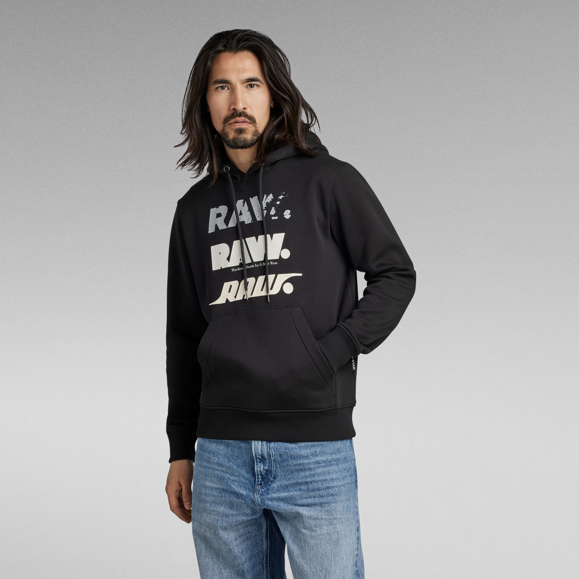 Gstar Elwood Herren G-STAR Overdyed Hoodie Kapuzenpullover Für