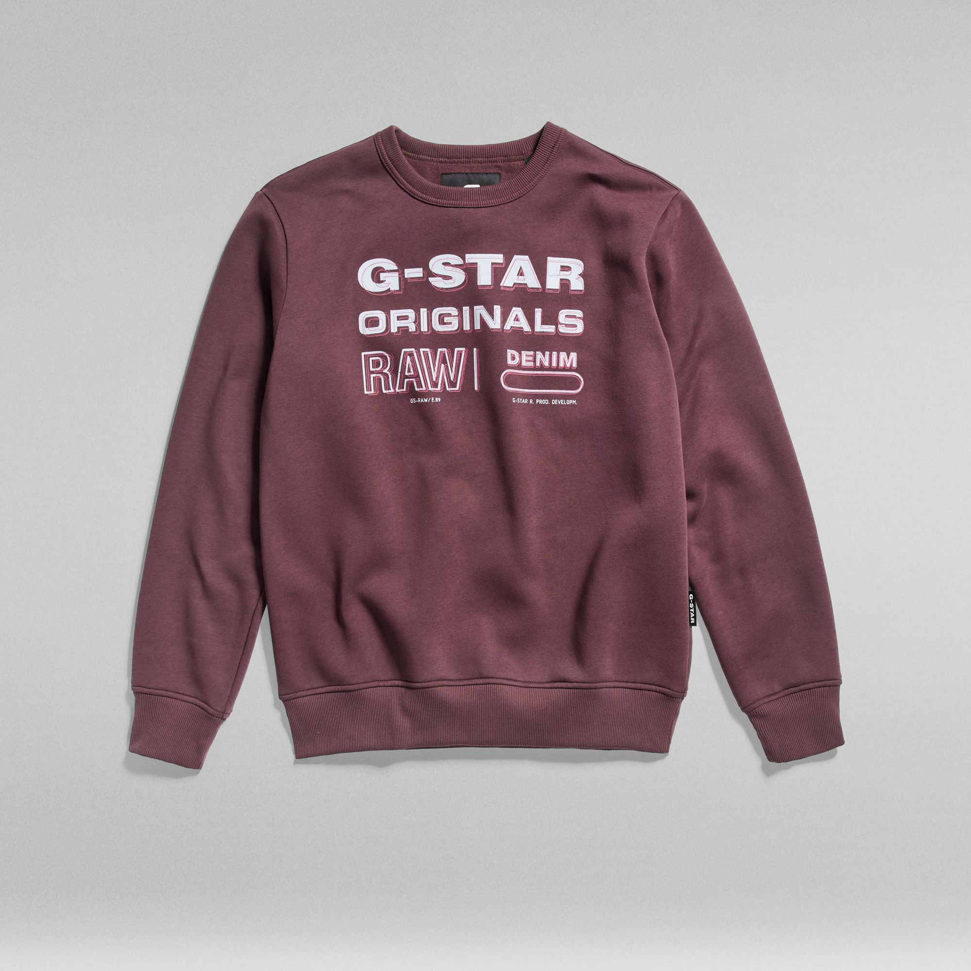 Originals Stamp Sweater Purple GStar RAW®