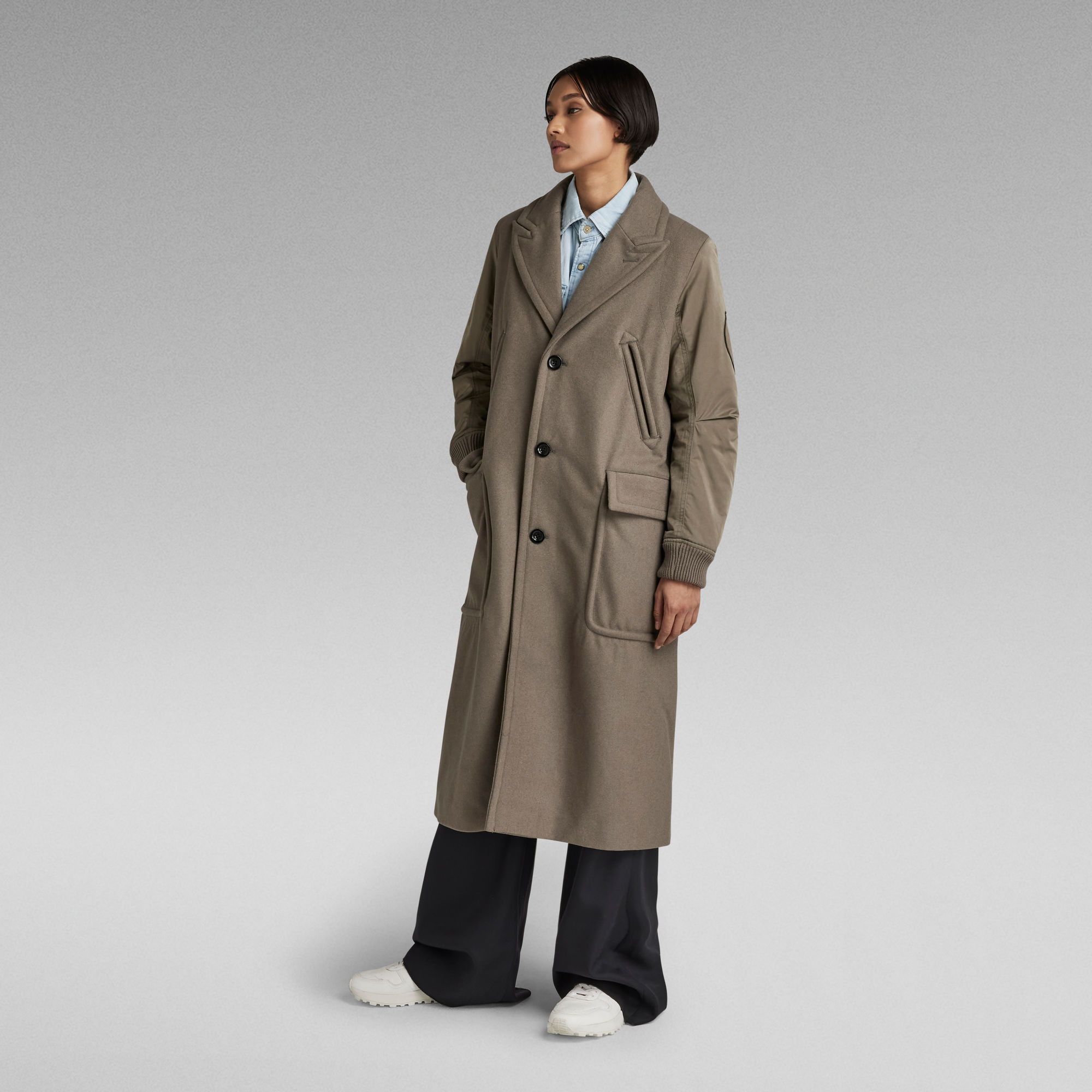 Wool Long Coat | Brown | G-Star RAW®