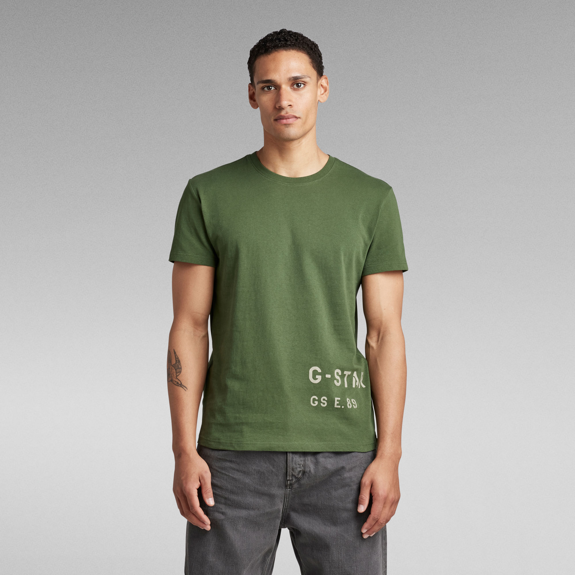 Stencil Front Back Graphic T-Shirt | Green | G-Star RAW®