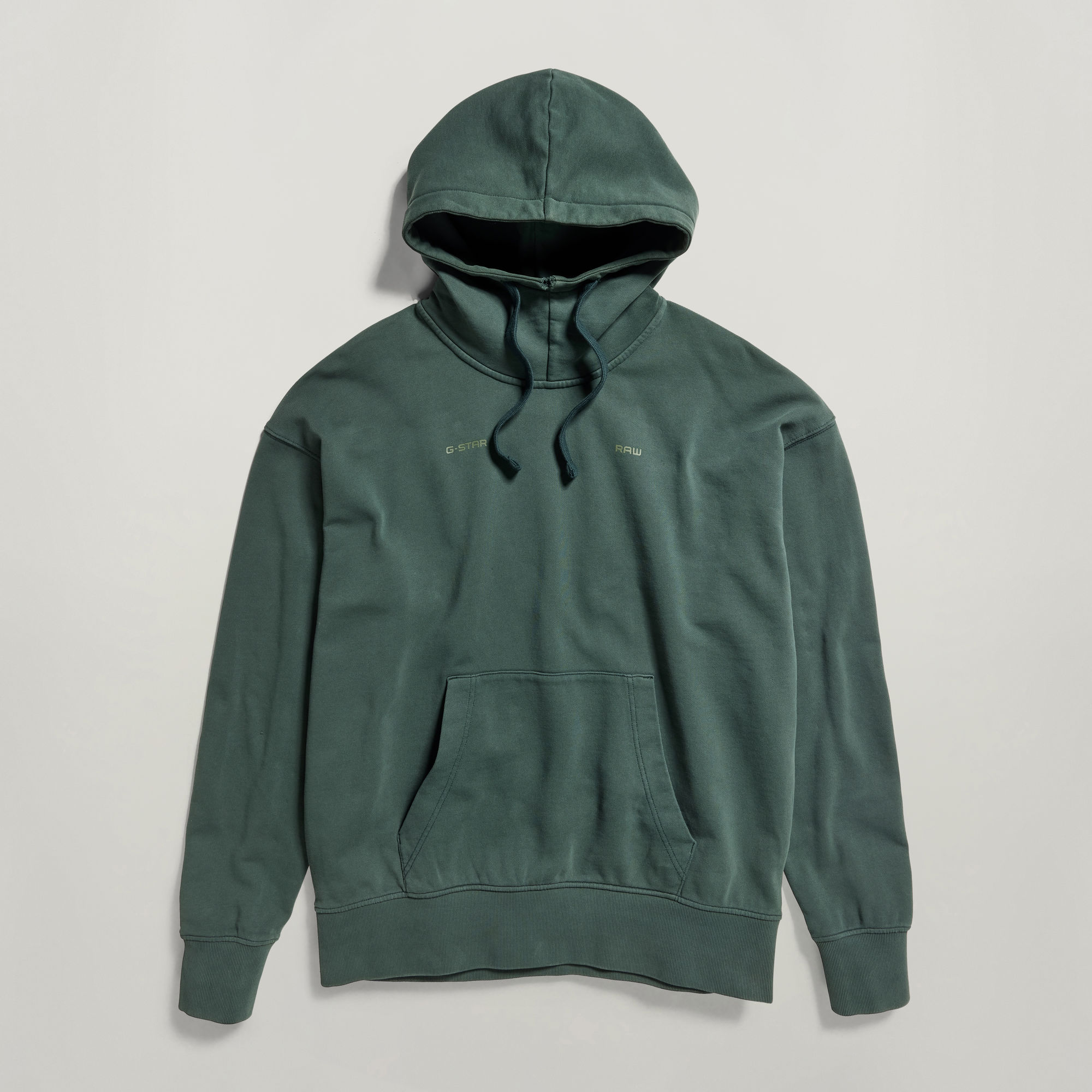Garment Dyed Oversized Hoodie Green GStar RAW®