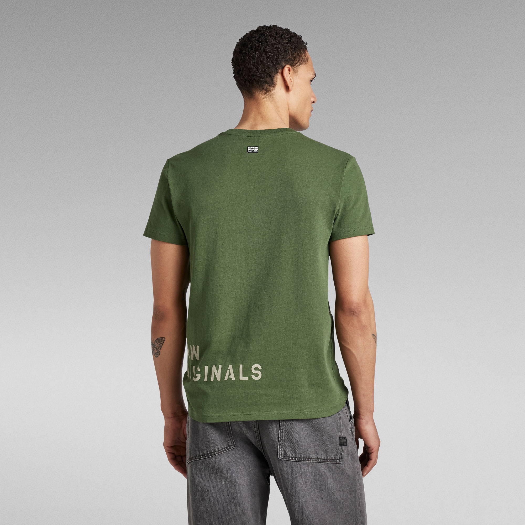 Stencil Front Back Graphic T-Shirt | Green | G-Star RAW®