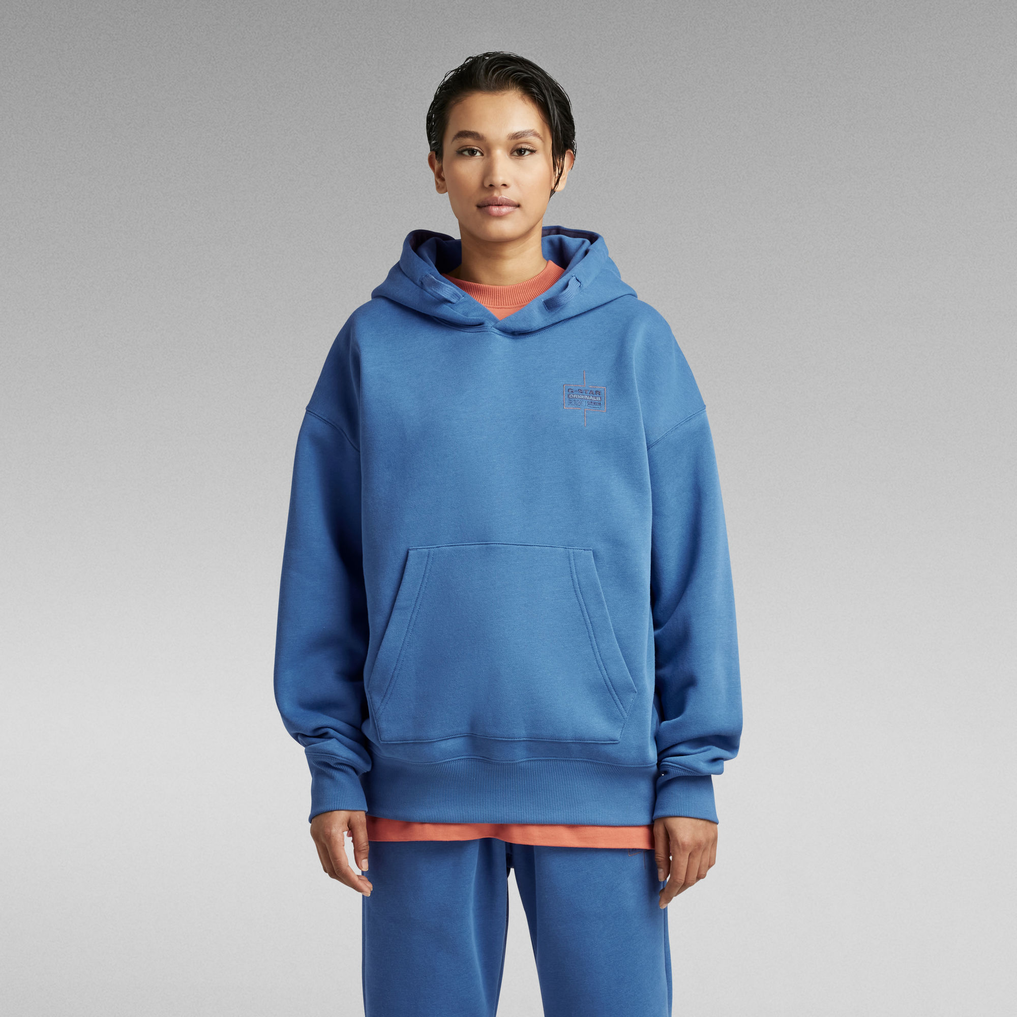 SWEAT UNISEX CORE OVERSIZED BLEU CIEL