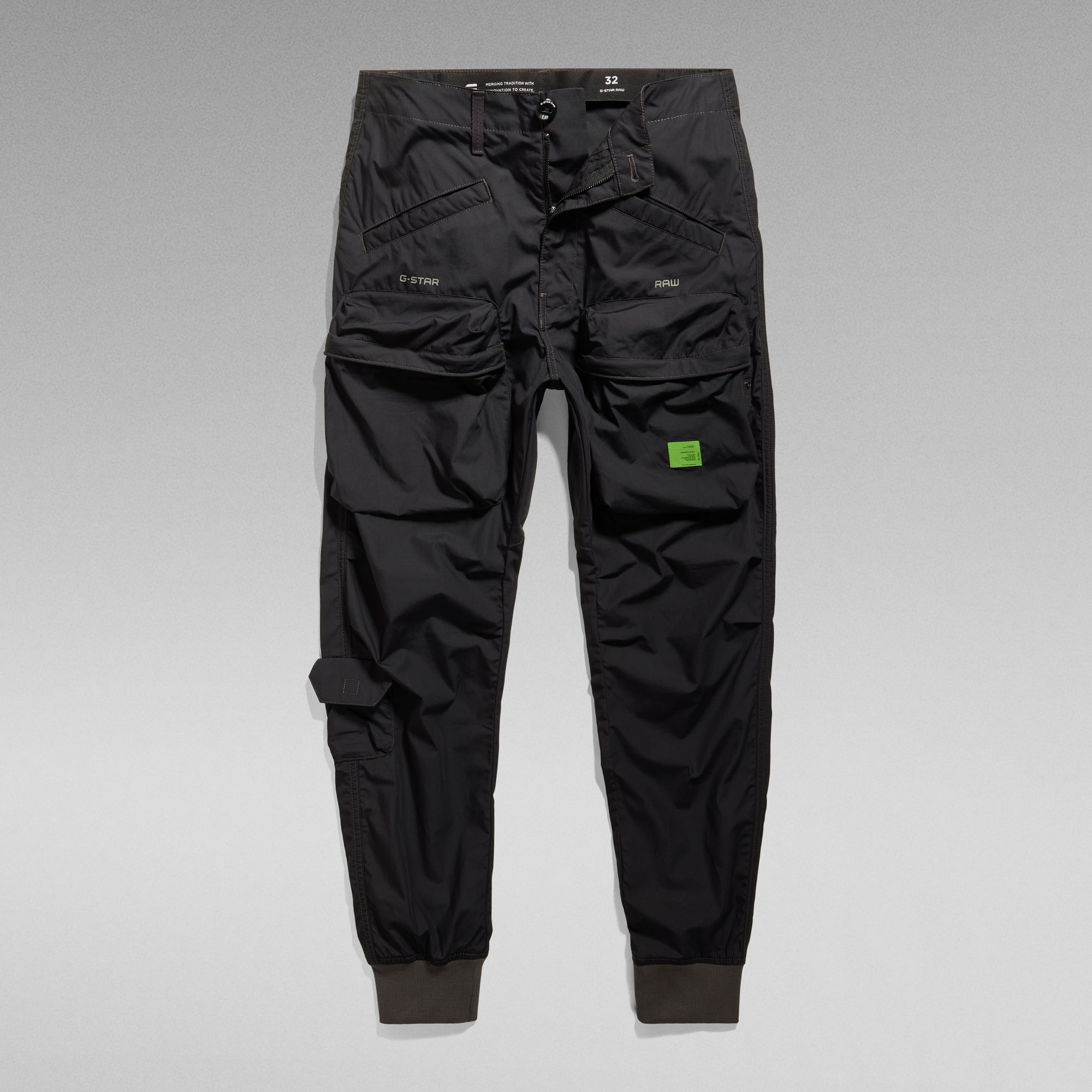 Relaxed Tapered Cargo Pants Black G Star RAW