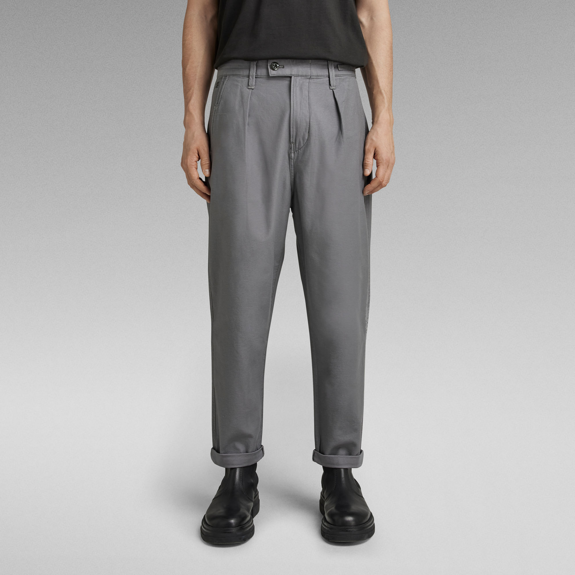 Pleated Relaxed Chino | Grey | G-Star RAW® US