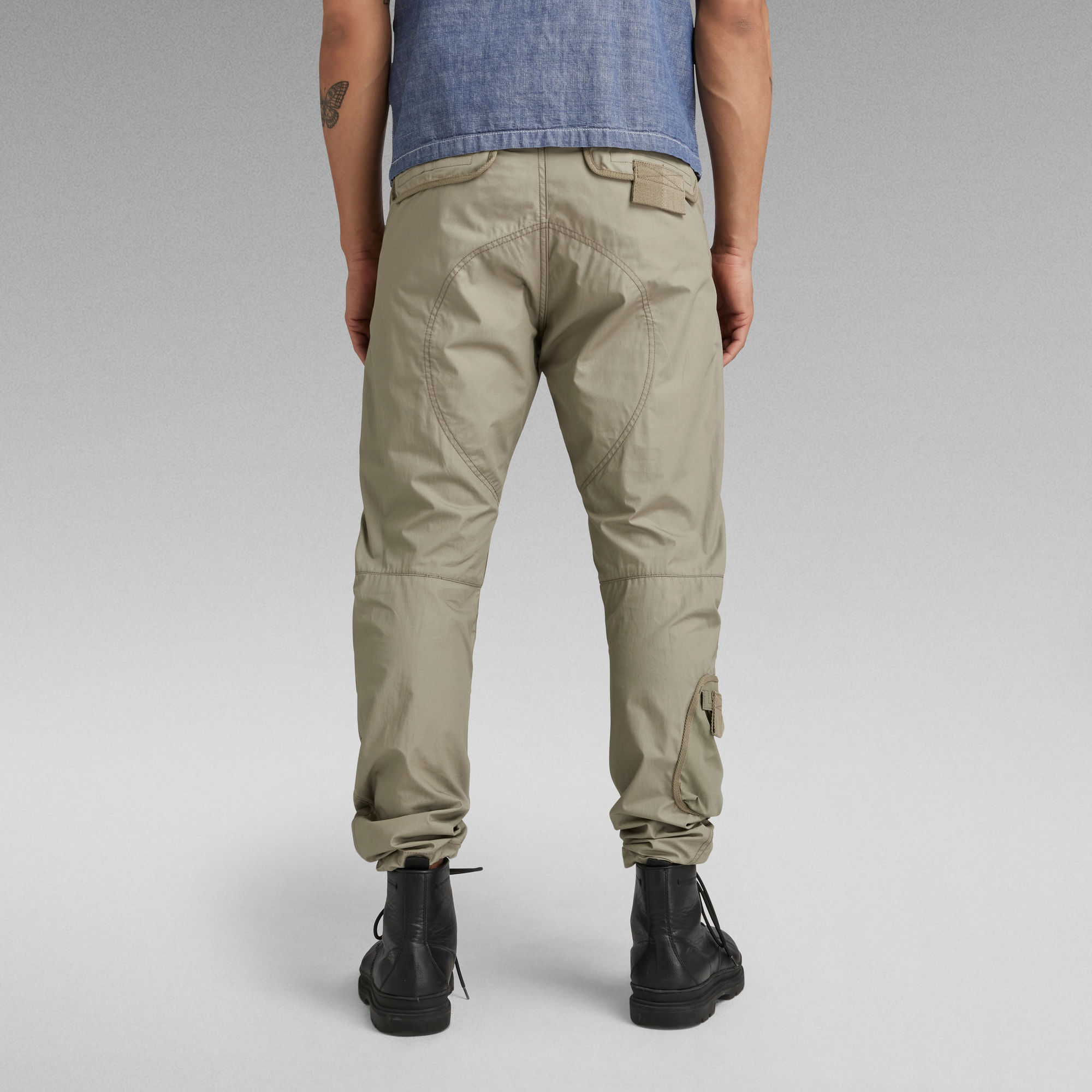 essentials fleece regular tapered cargo joggers