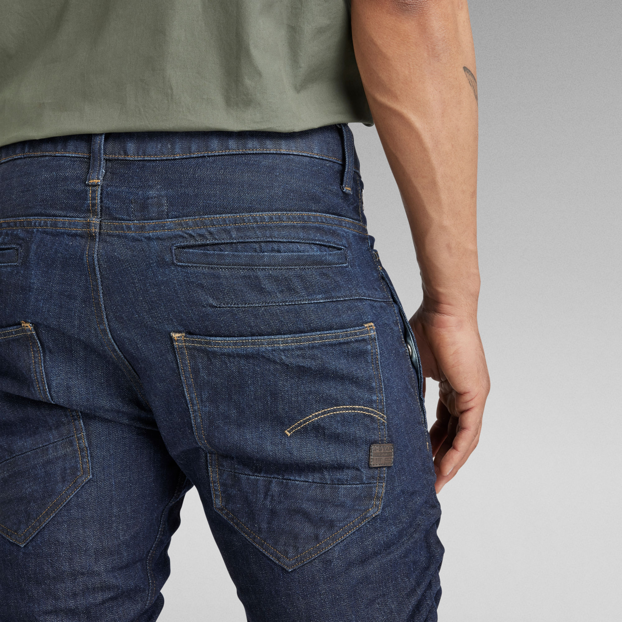 Staq 3D Straight Tapered Jeans | Dark blue | G-Star RAW®