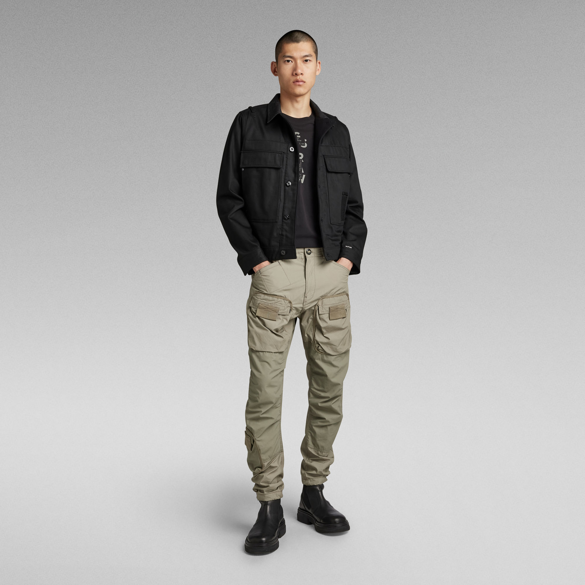 Unisex Utility Flap Pocket Jacket Black GStar RAW®