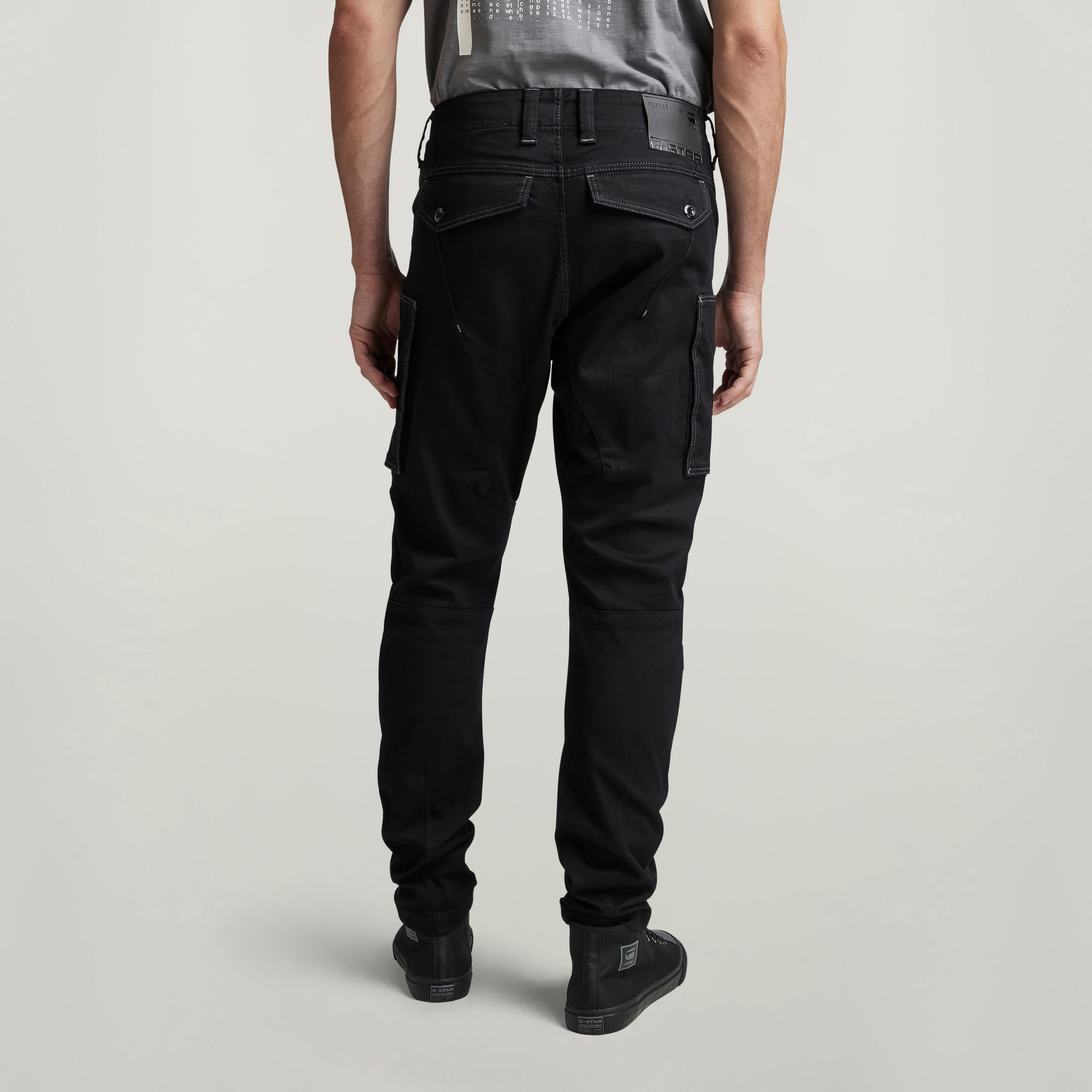 Zip Pocket 3D Skinny Cargo Pants Black GStar RAW®