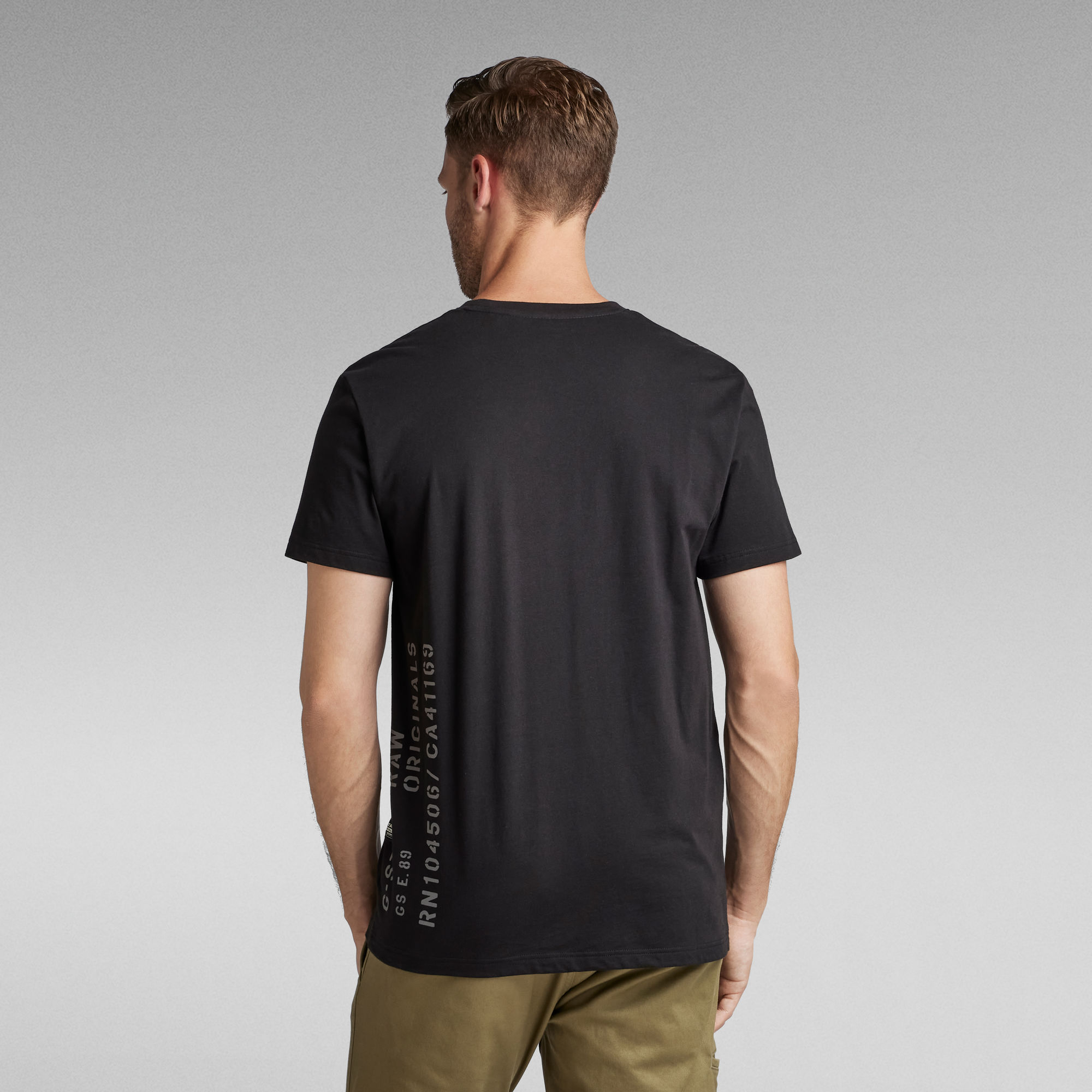 Side Stencil T Shirt ブラック G Star Raw® 