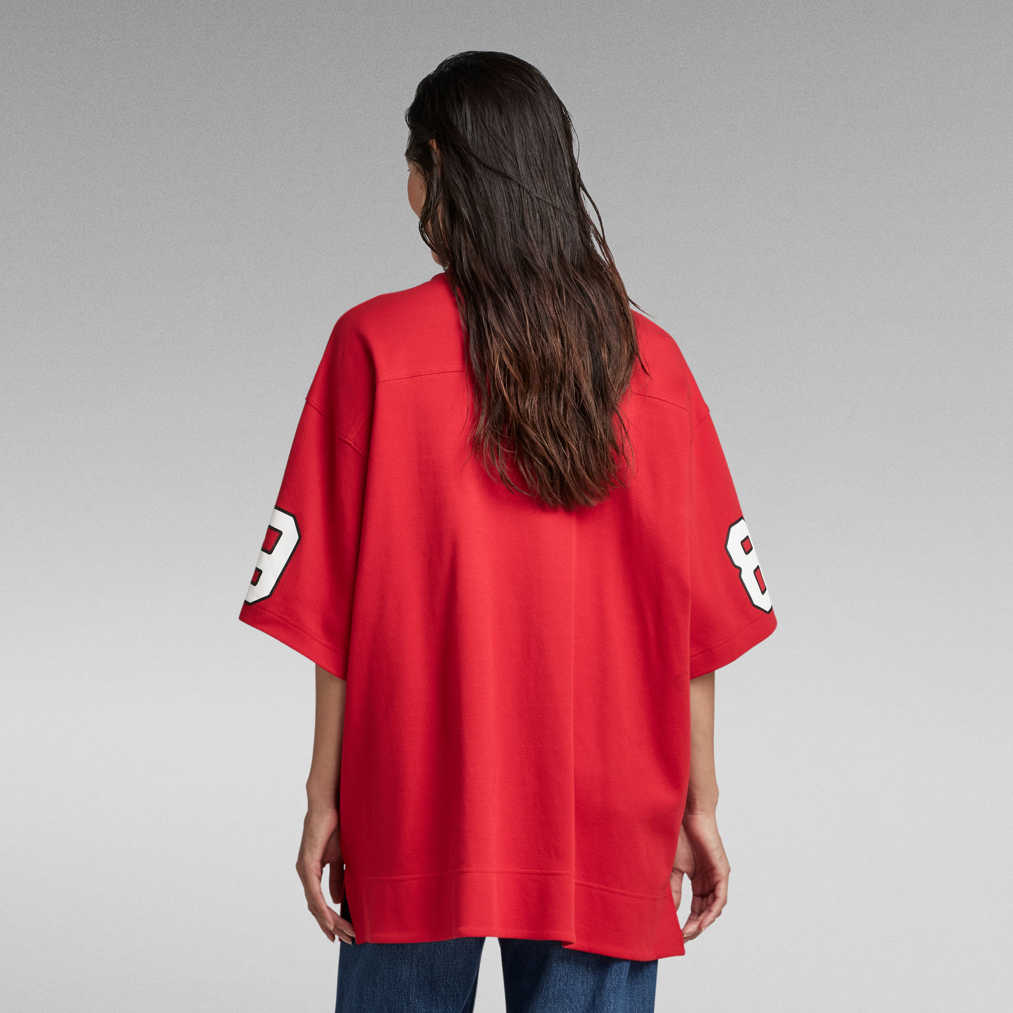 5XL RAW. Tight Mock VNeck TShirt Red GStar RAW®