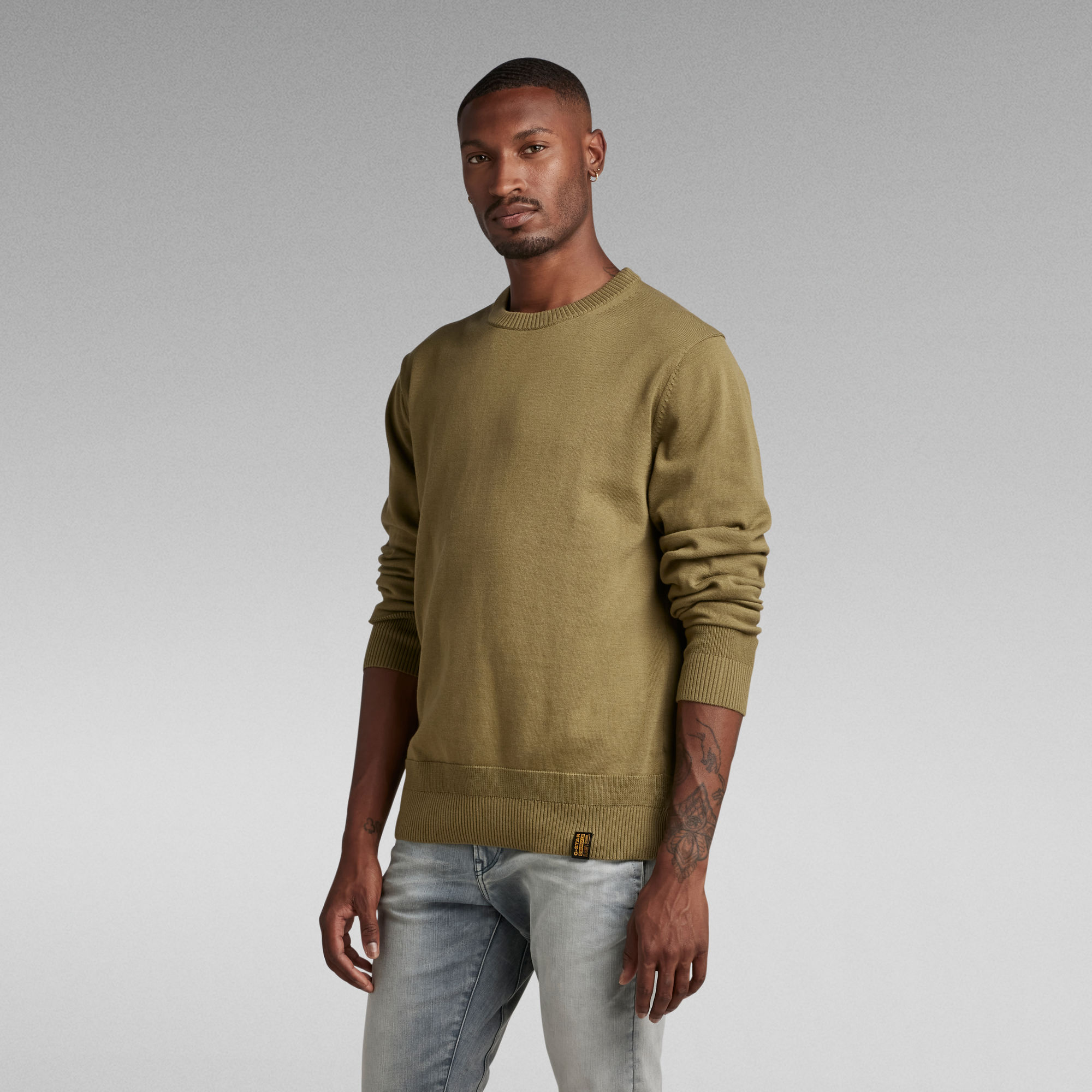 Essential Performance Knitted Sweater | Green | G-Star RAW®